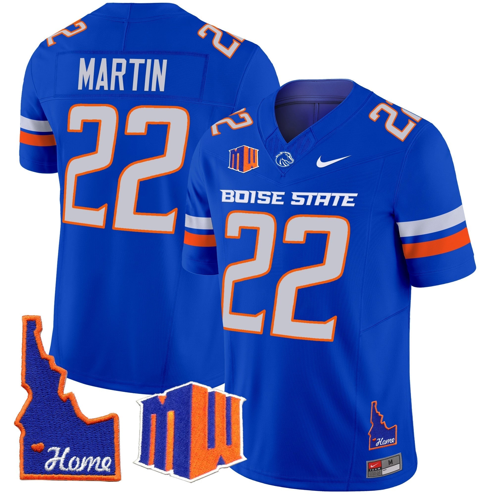Men Boise State Broncos 2024 Home Patch Vapor Limited Jersey - All Stitched