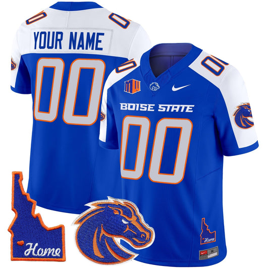 Custom Boise State Broncos 2024 Home Patch Vapor Limited Jersey - All Stitched