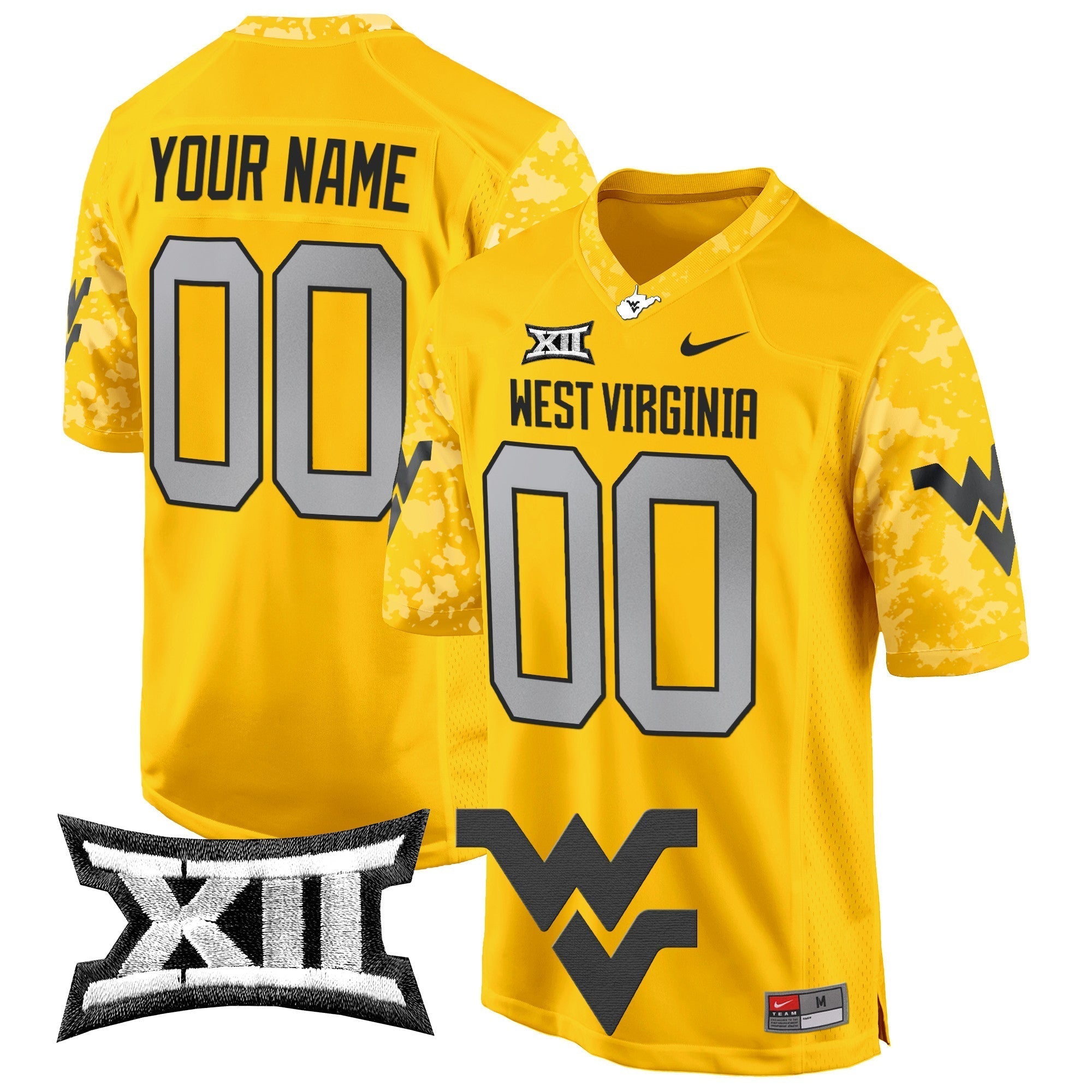 Custom West Virginia Mountaineers 2024 Game Jersey - All Stitched