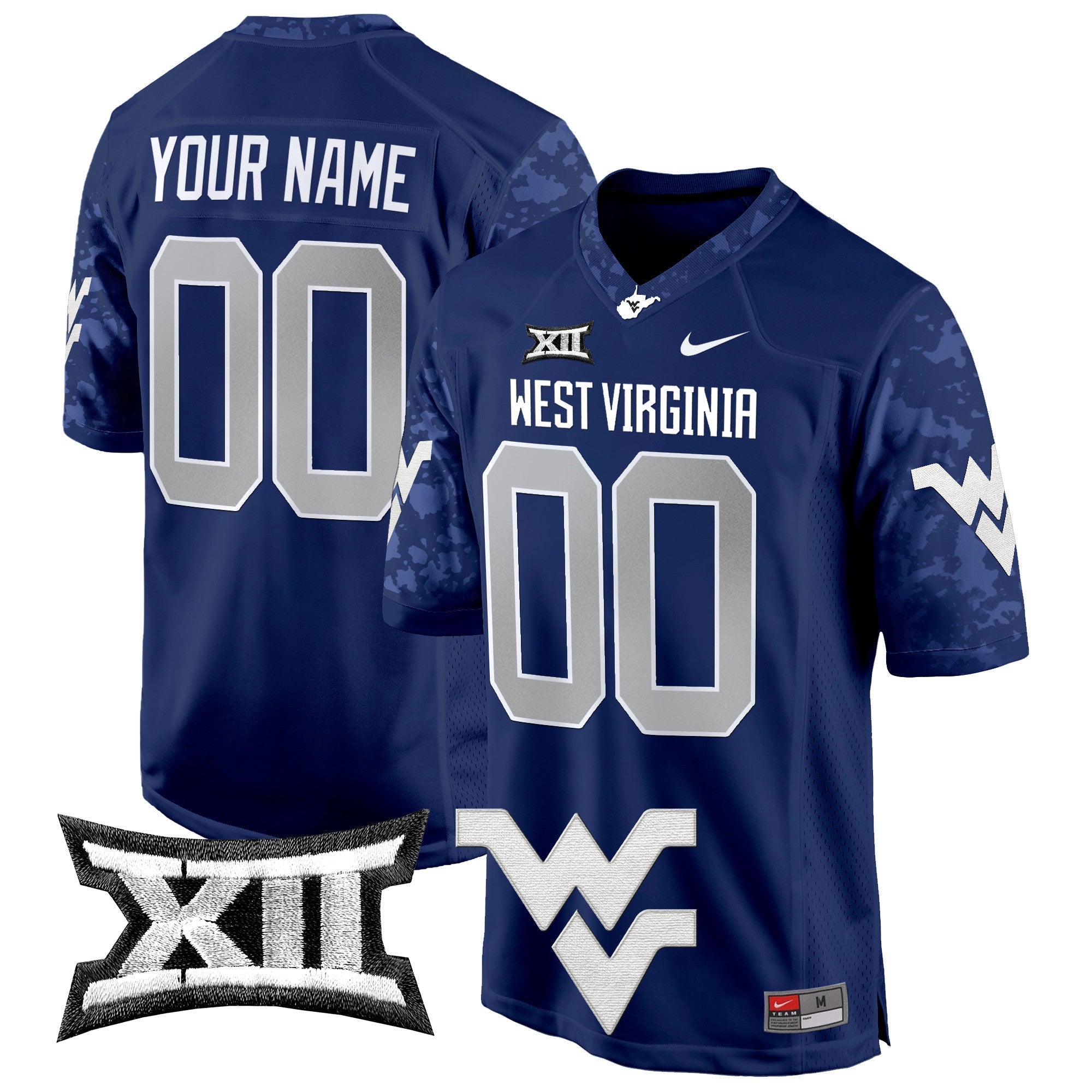 Custom West Virginia Mountaineers 2024 Game Jersey - All Stitched