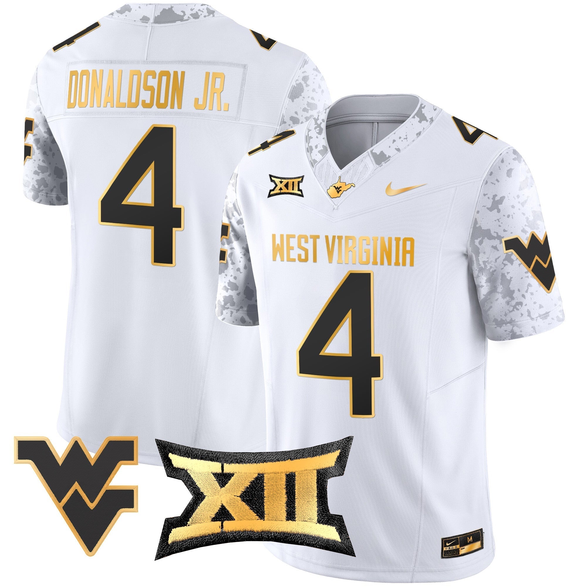 Men West Virginia Mountaineers 2024 Gold Vapor Limited Jersey - All Stitched
