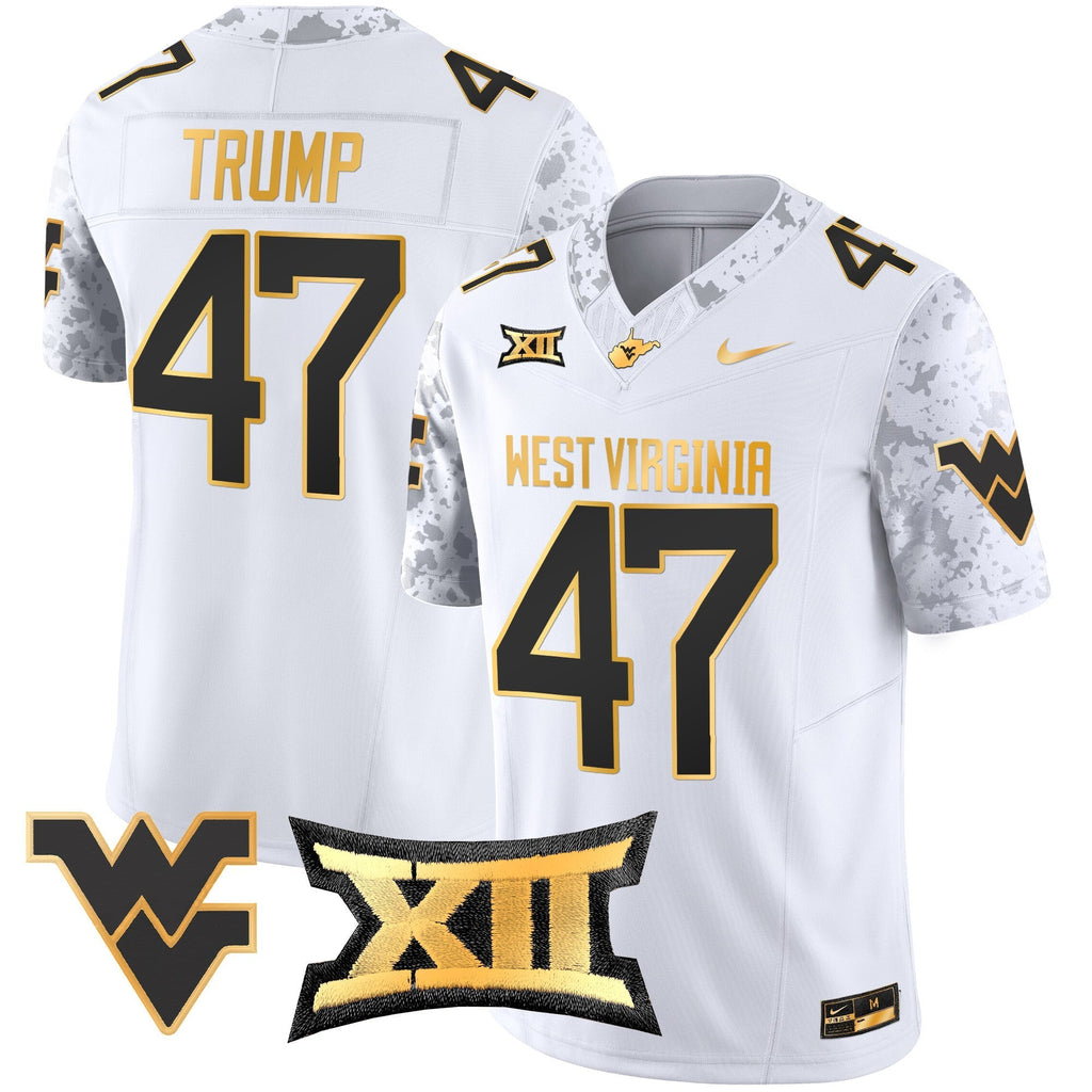 Men West Virginia Mountaineers 2024 Gold Vapor Limited Jersey - All Stitched