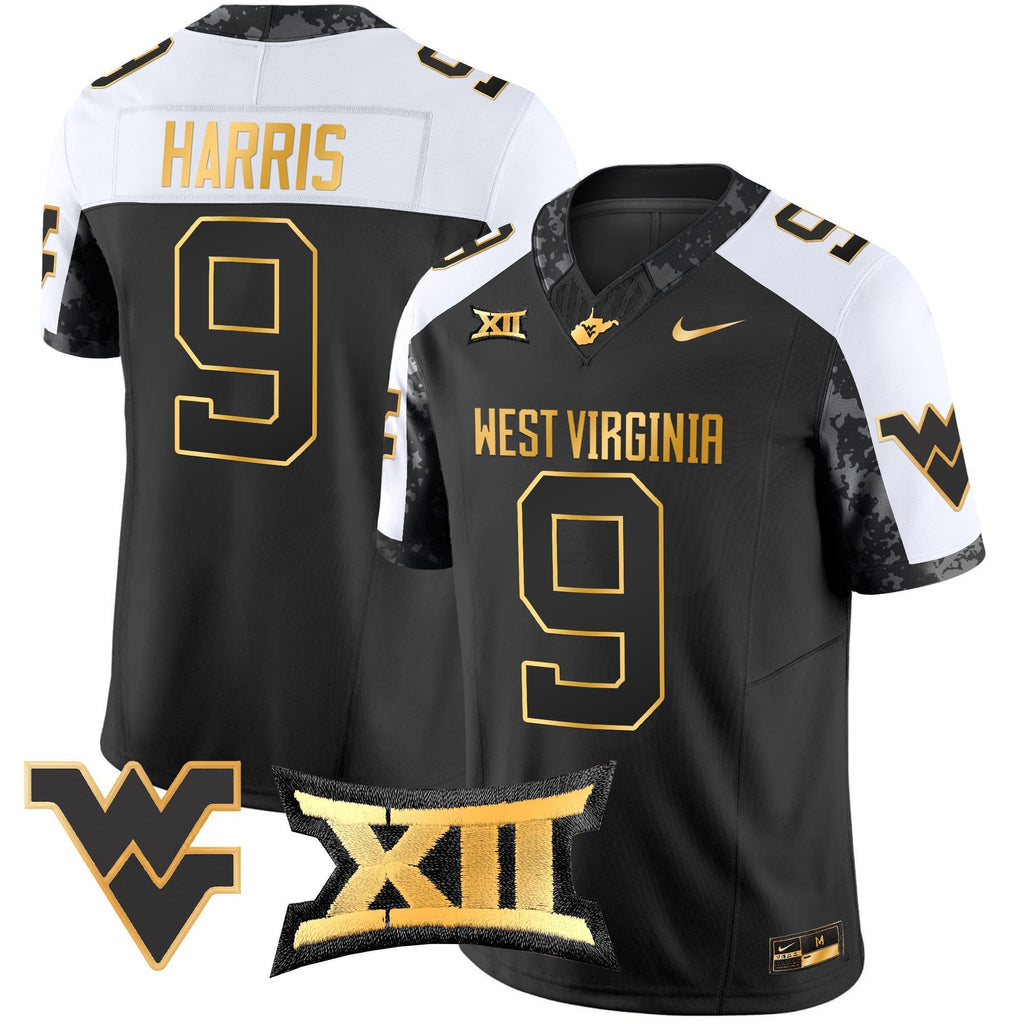 Men West Virginia Mountaineers 2024 Gold Vapor Limited Jersey - All Stitched