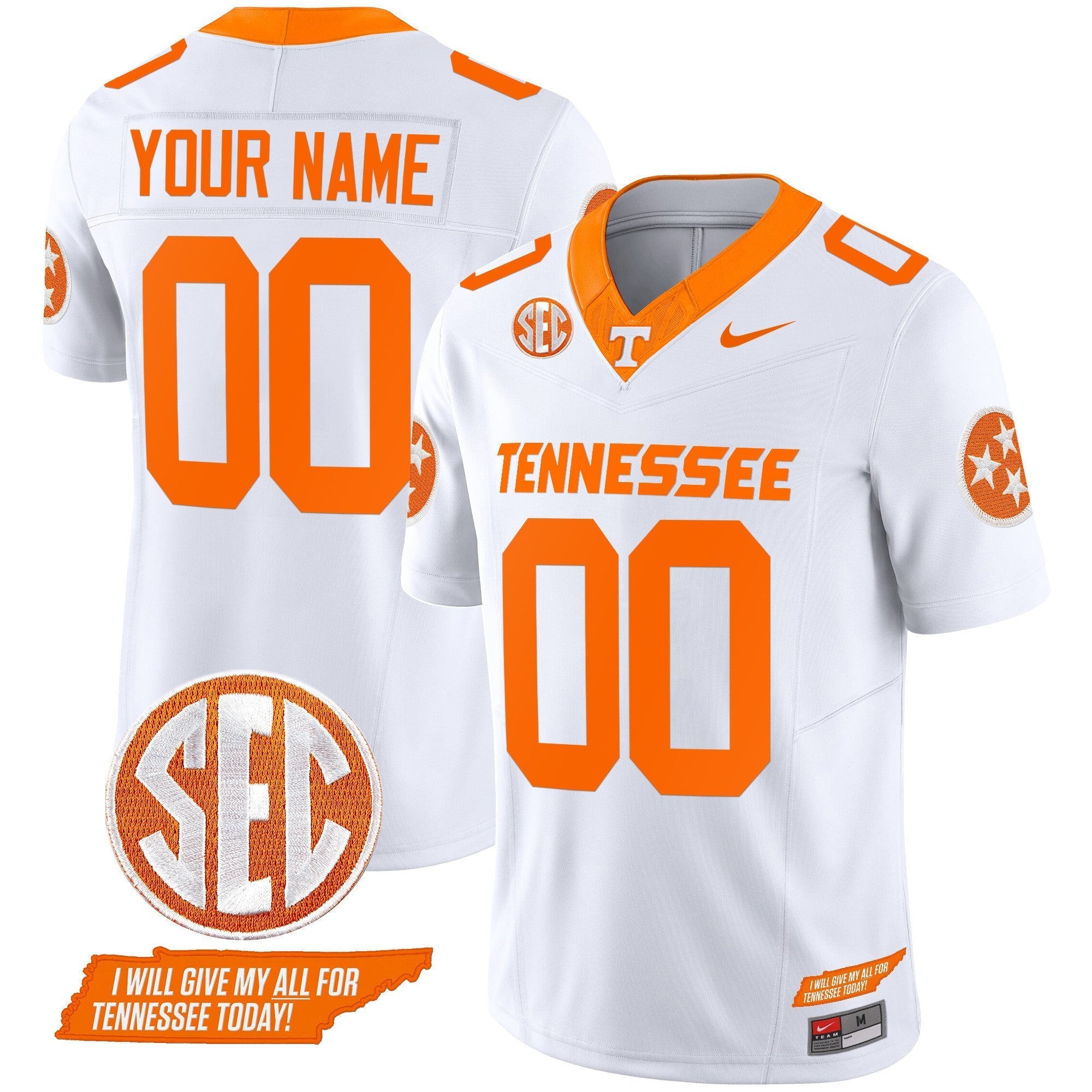 Custom Tennessee Volunteers 2024 Vapor Limited Jersey V3 - All Stitched