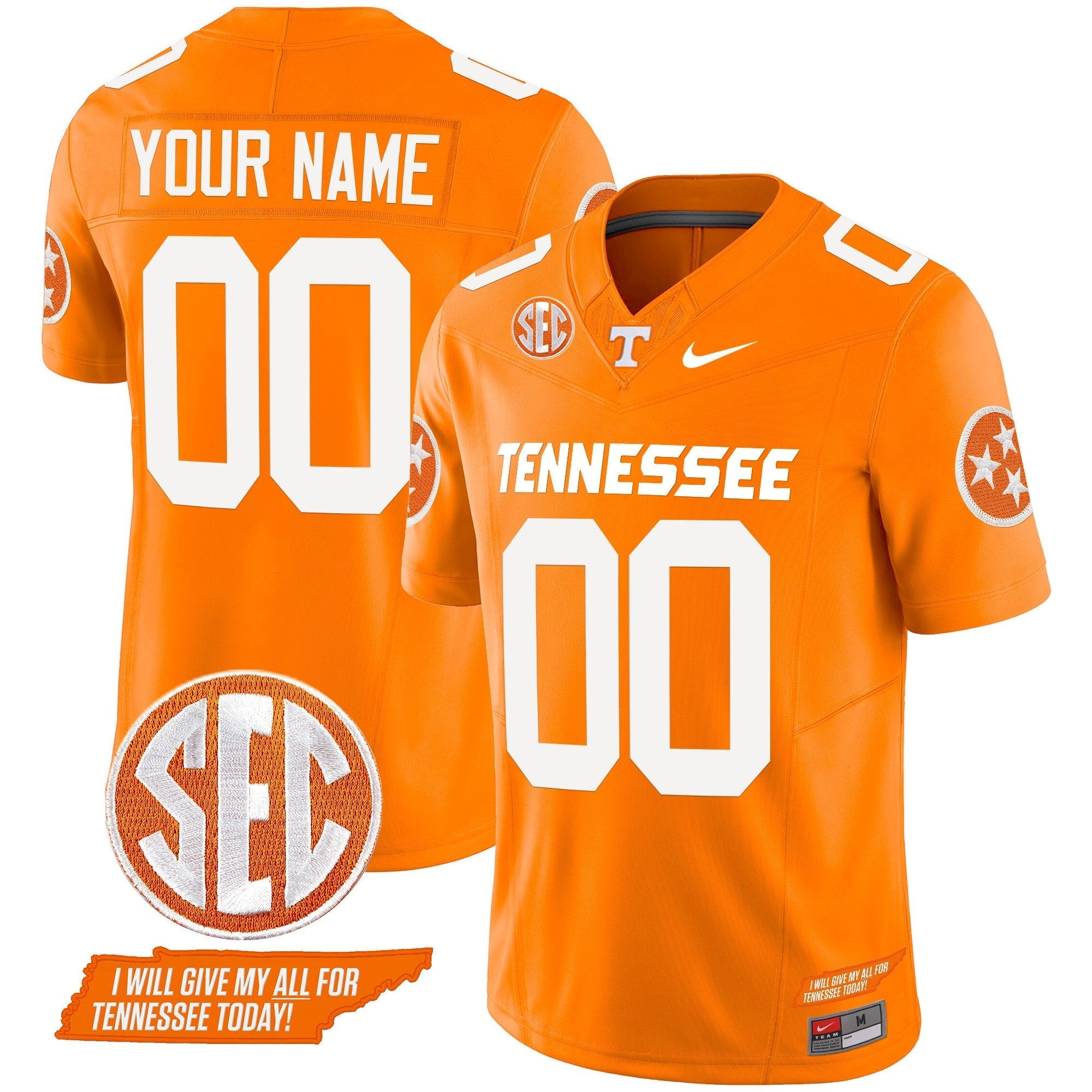 Custom Tennessee Volunteers 2024 Vapor Limited Jersey V3 - All Stitched