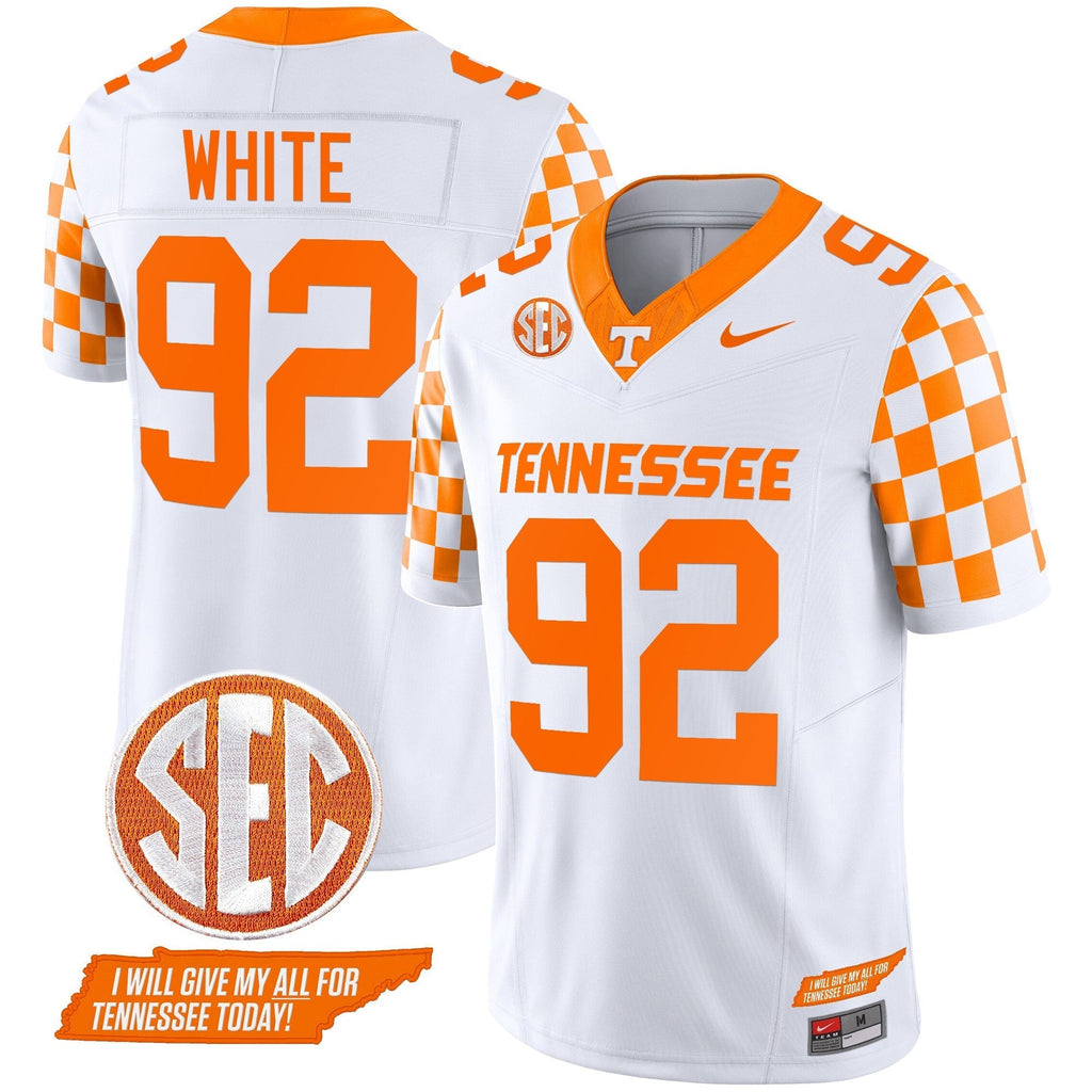 Men Tennessee Volunteers 2024 Checkerboard Vapor Limited Jersey V2 - All Stitched