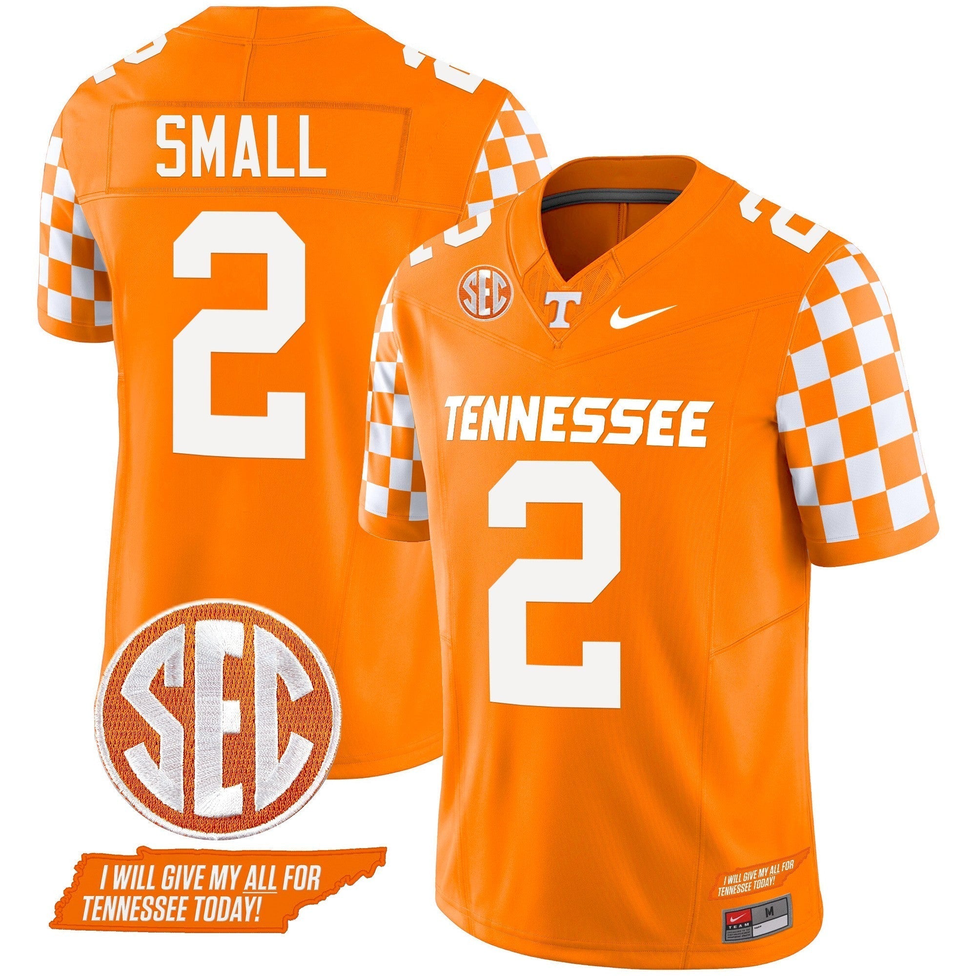 Men Tennessee Volunteers 2024 Checkerboard Vapor Limited Jersey V2 - All Stitched