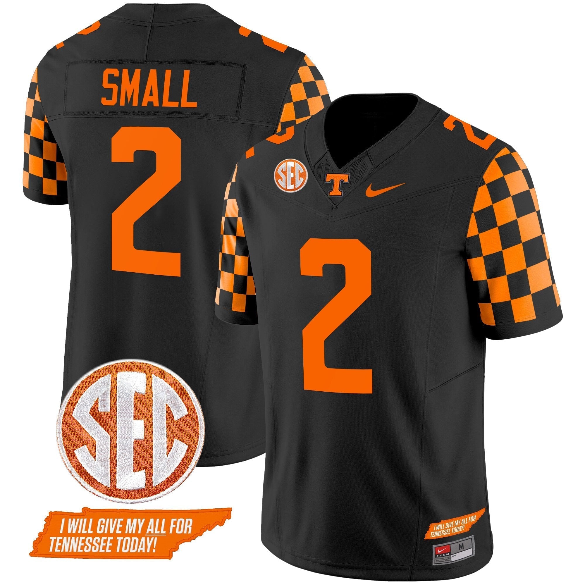 Men Tennessee Volunteers 2024 Checkerboard Vapor Limited Jersey V2 - All Stitched