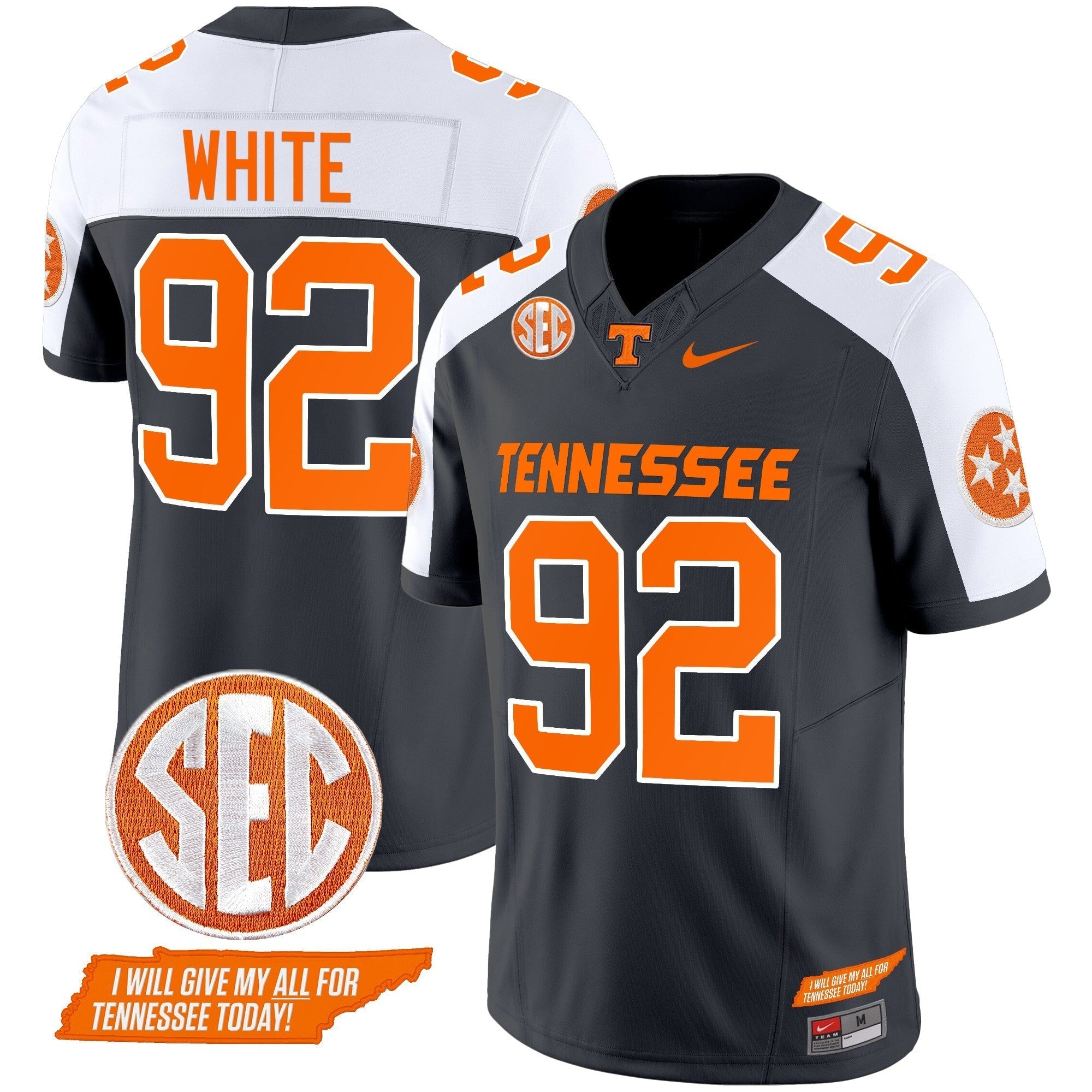 Men Tennessee Volunteers 2024 Checkerboard Vapor Limited Jersey V2 - All Stitched