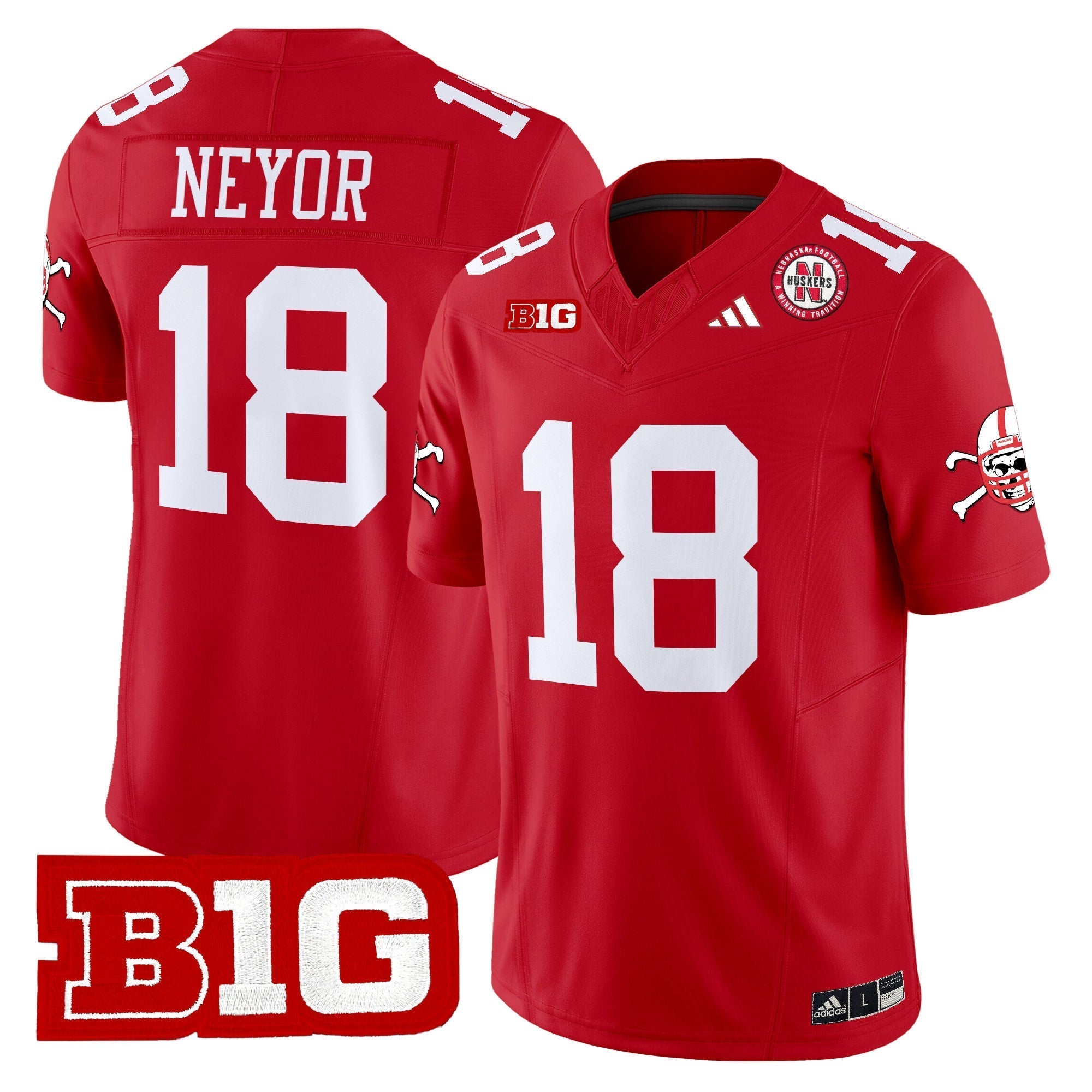 Men Nebraska Cornhuskers 2024 Vapor Limited Jersey V2 - All Stitched