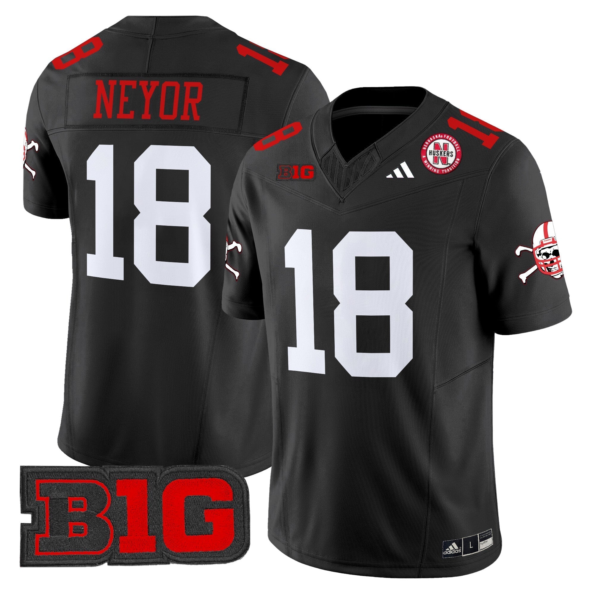 Men Nebraska Cornhuskers 2024 Vapor Limited Jersey V2 - All Stitched