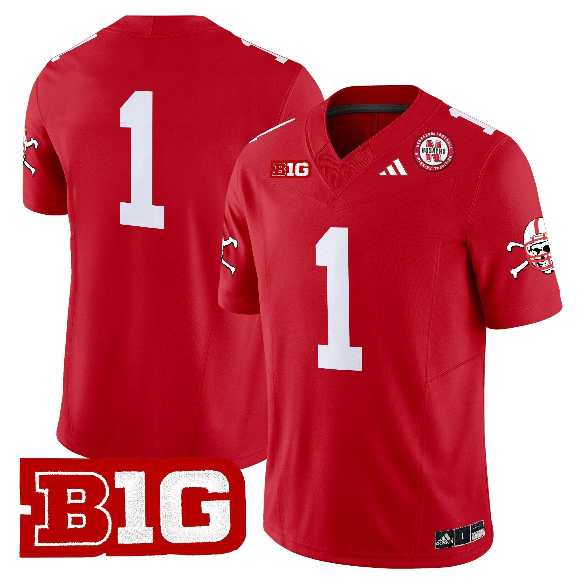 Men Nebraska Cornhuskers 2024 Vapor Limited Jersey V2 - All Stitched