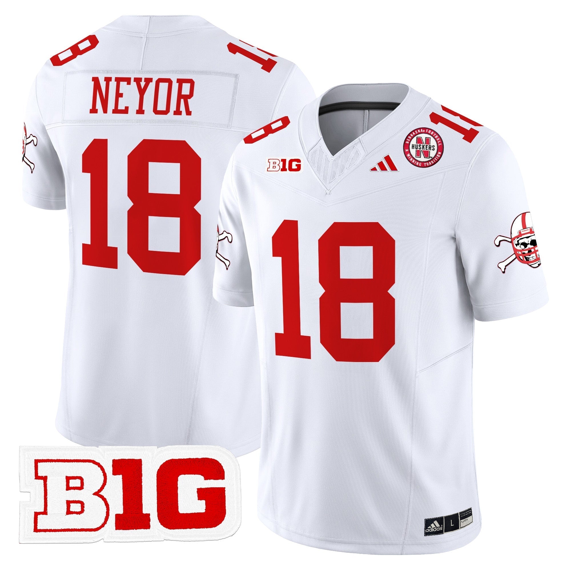 Men Nebraska Cornhuskers 2024 Vapor Limited Jersey V2 - All Stitched