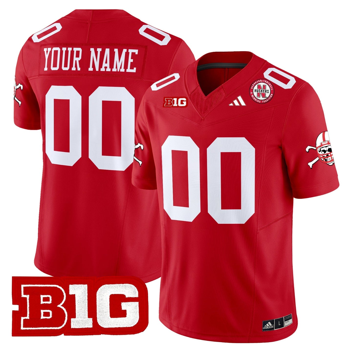 Custom Nebraska Cornhuskers 2024 Vapor Limited Jersey V2 - All Stitched