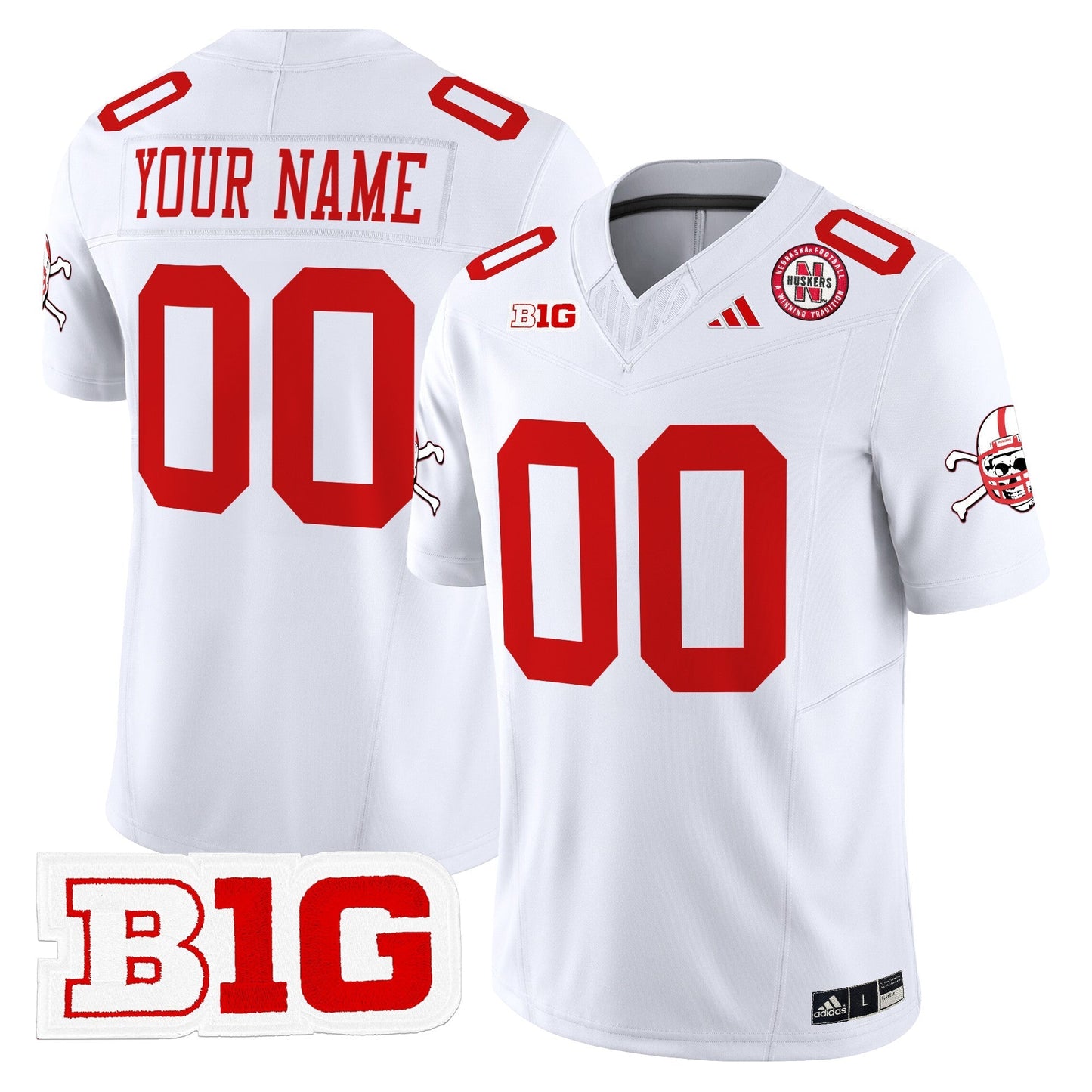 Custom Nebraska Cornhuskers 2024 Vapor Limited Jersey V2 - All Stitched