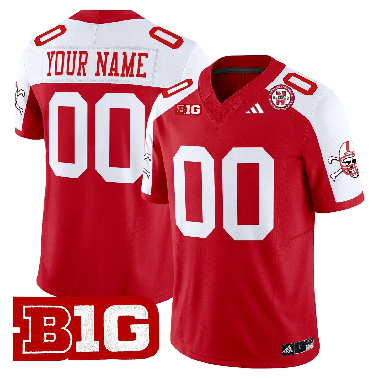 Custom Nebraska Cornhuskers 2024 Vapor Limited Jersey V2 - All Stitched
