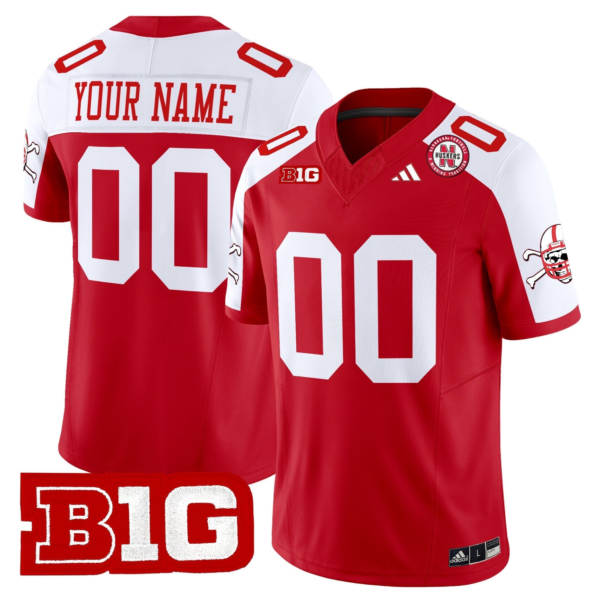 Custom Nebraska Cornhuskers 2024 Vapor Limited Jersey V2 - All Stitched