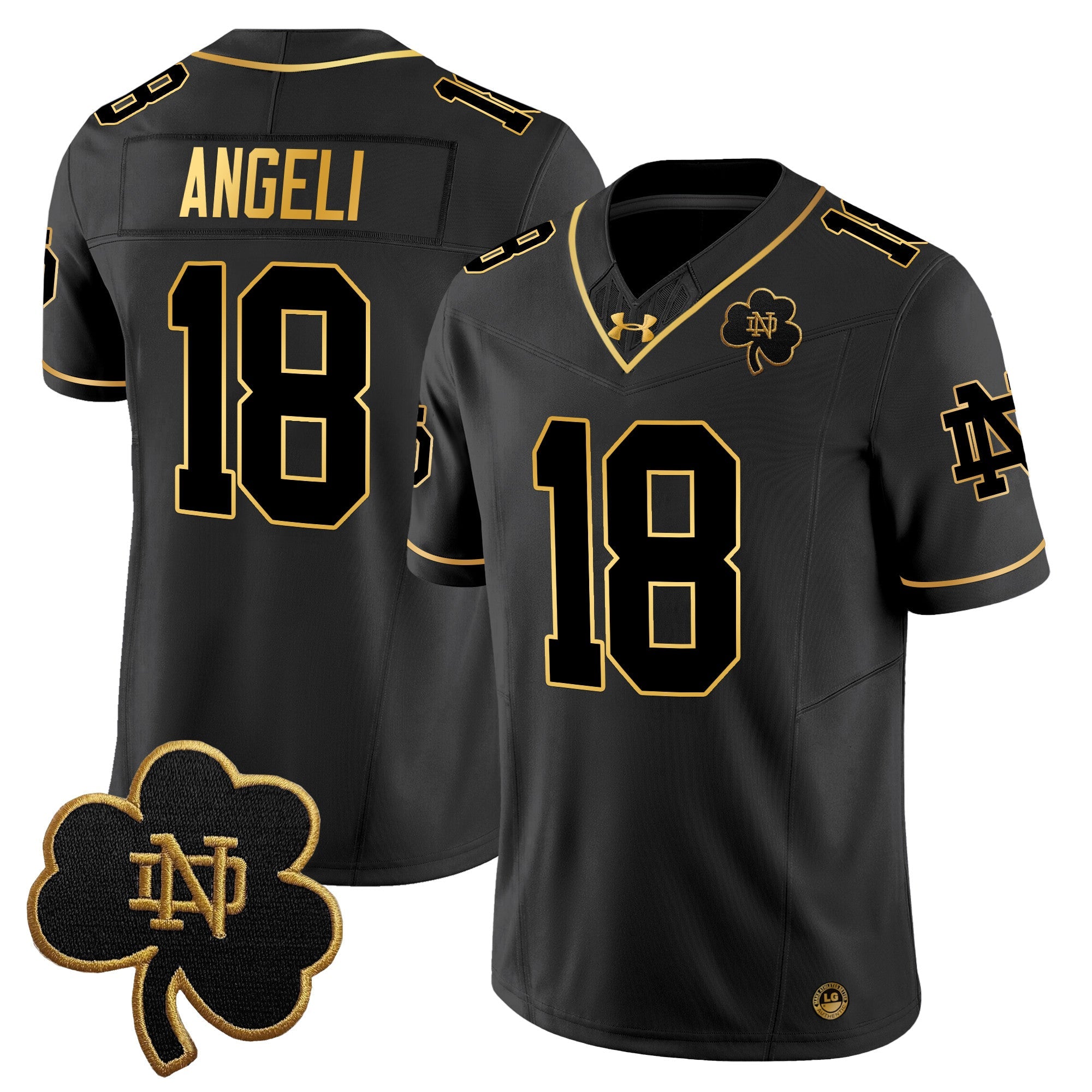 Notre Dame Fighting Irish 2025 Gold Vapor Limited Jersey - All Stitched