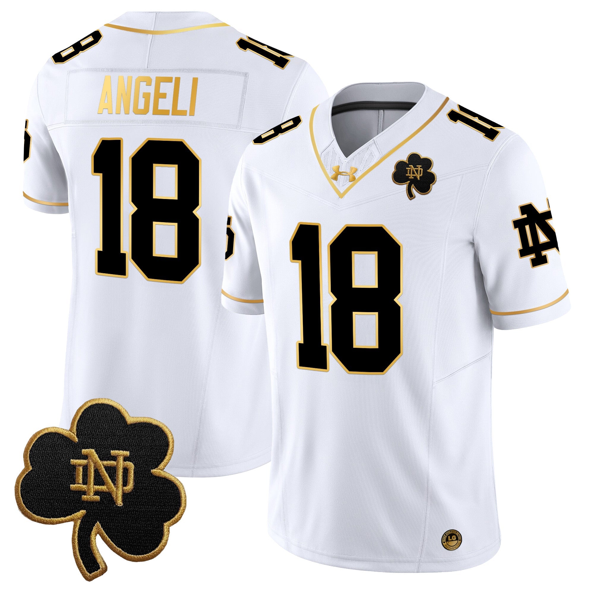 Notre Dame Fighting Irish 2025 Gold Vapor Limited Jersey - All Stitched