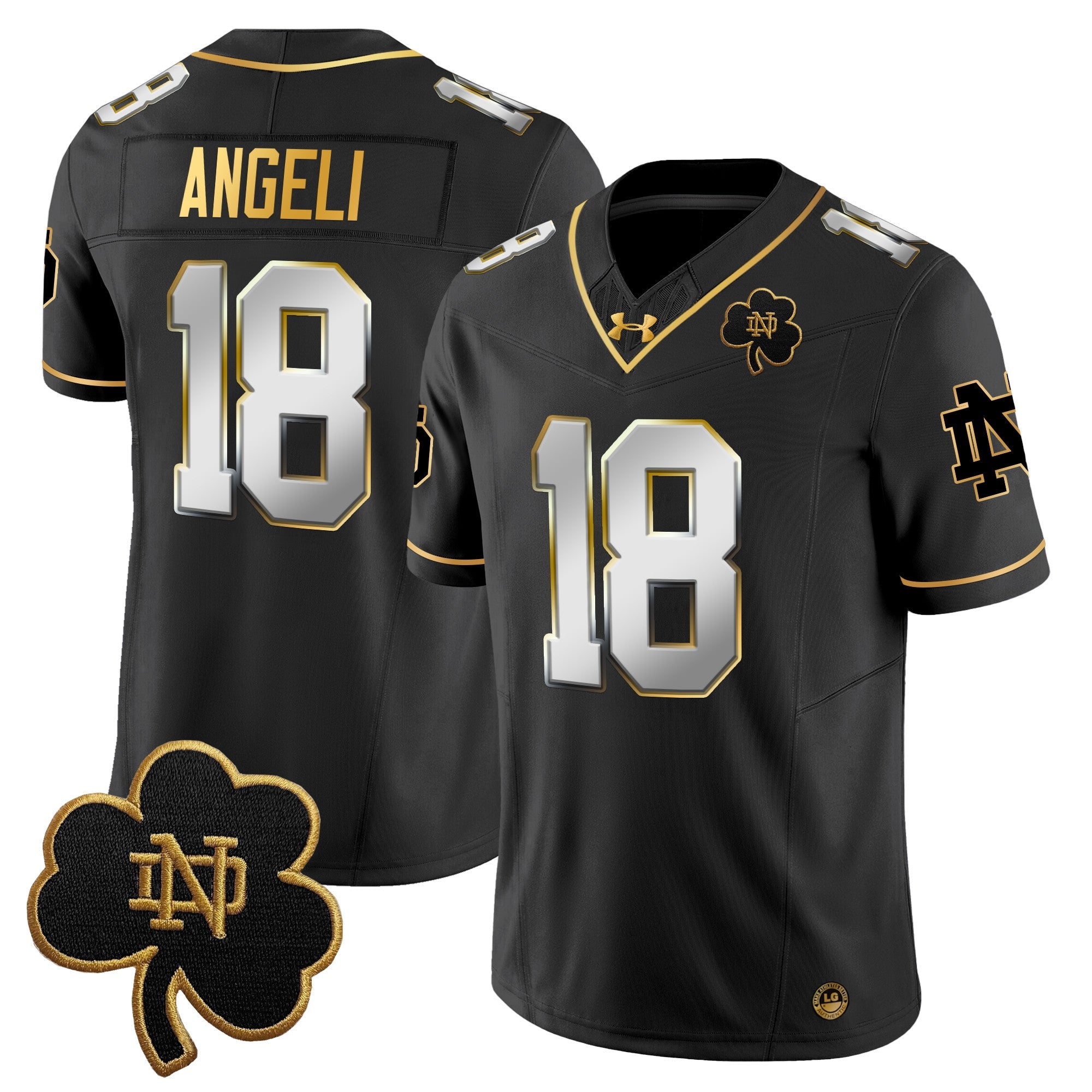 Notre Dame Fighting Irish 2025 Gold Vapor Limited Jersey - All Stitched
