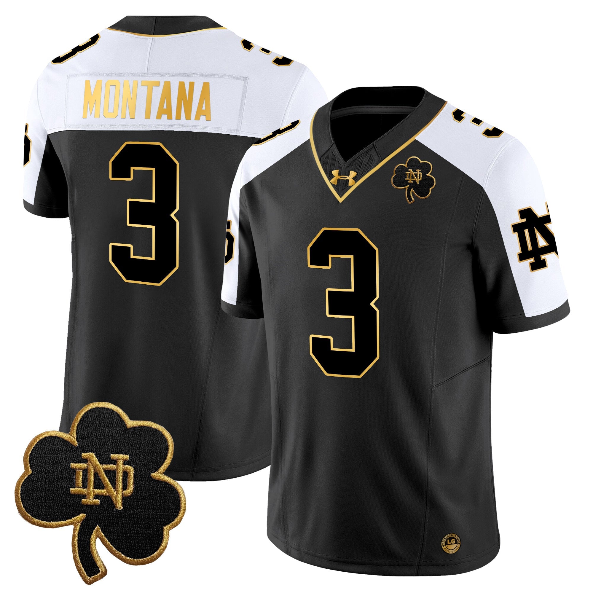 Notre Dame Fighting Irish 2025 Gold Vapor Limited Jersey - All Stitched