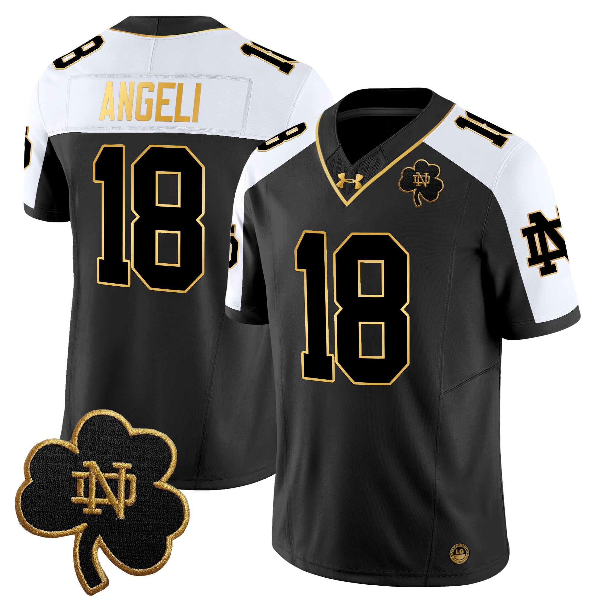 Notre Dame Fighting Irish 2025 Gold Vapor Limited Jersey - All Stitched