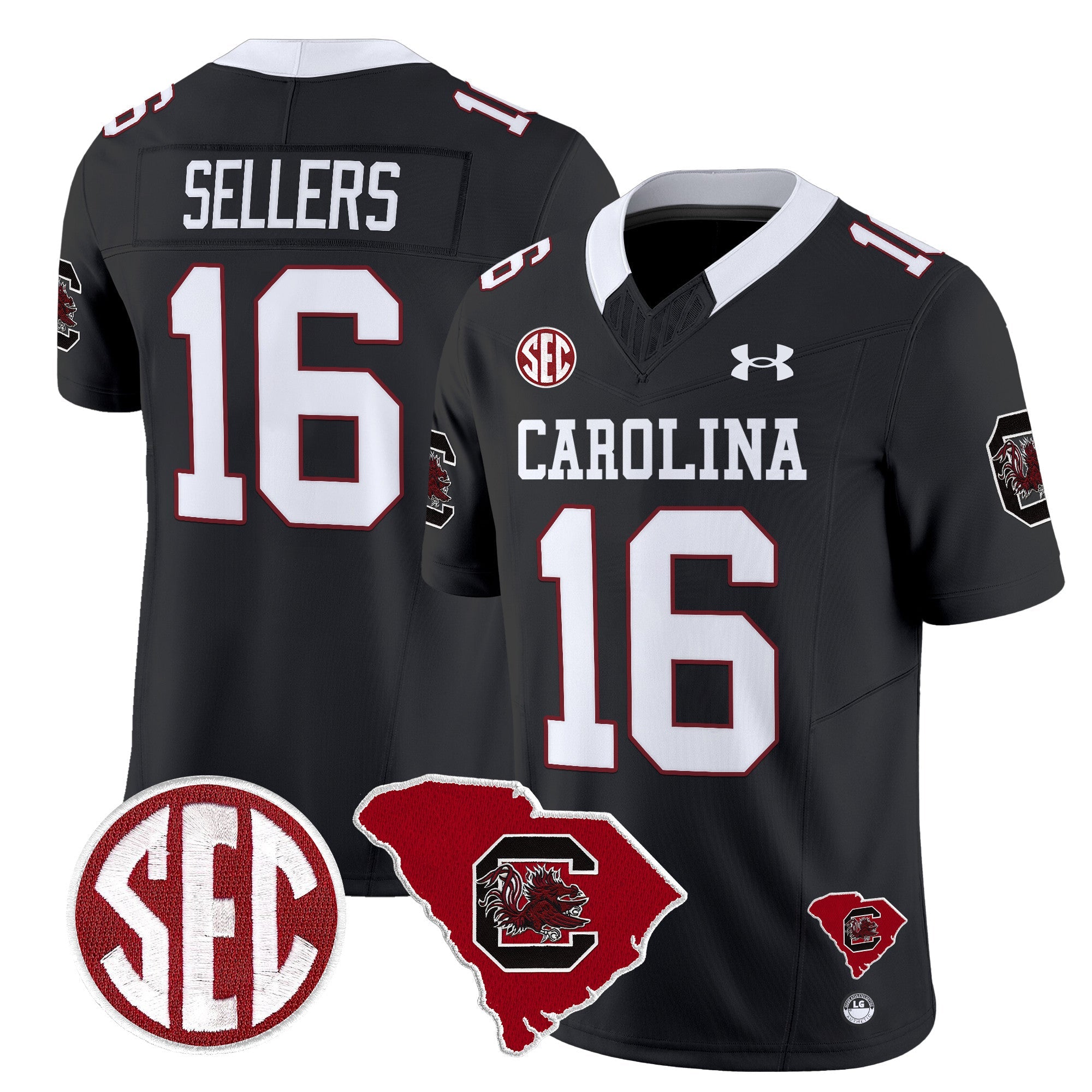 Men South Carolina Gamecocks 1980 Throwback Home Patch Vapor Limited Jersey - All Stitched