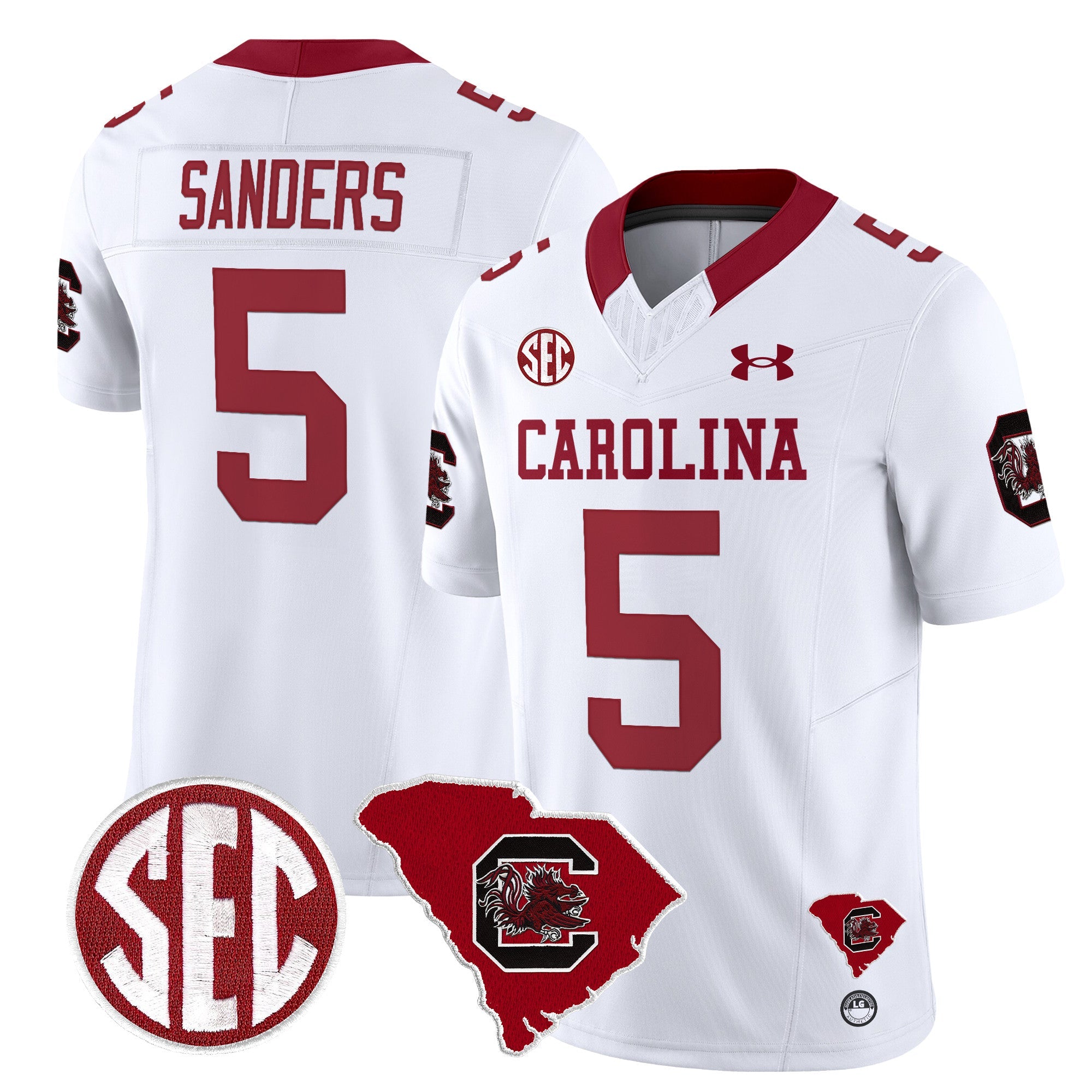 Men South Carolina Gamecocks 1980 Throwback Home Patch Vapor Limited Jersey - All Stitched