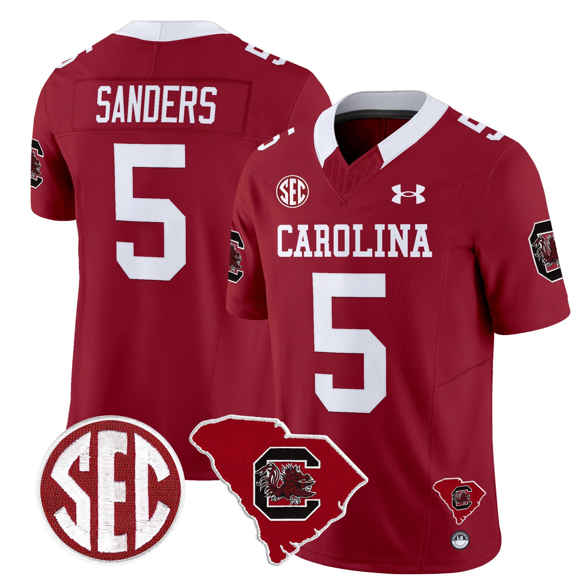 Men South Carolina Gamecocks 1980 Throwback Home Patch Vapor Limited Jersey - All Stitched