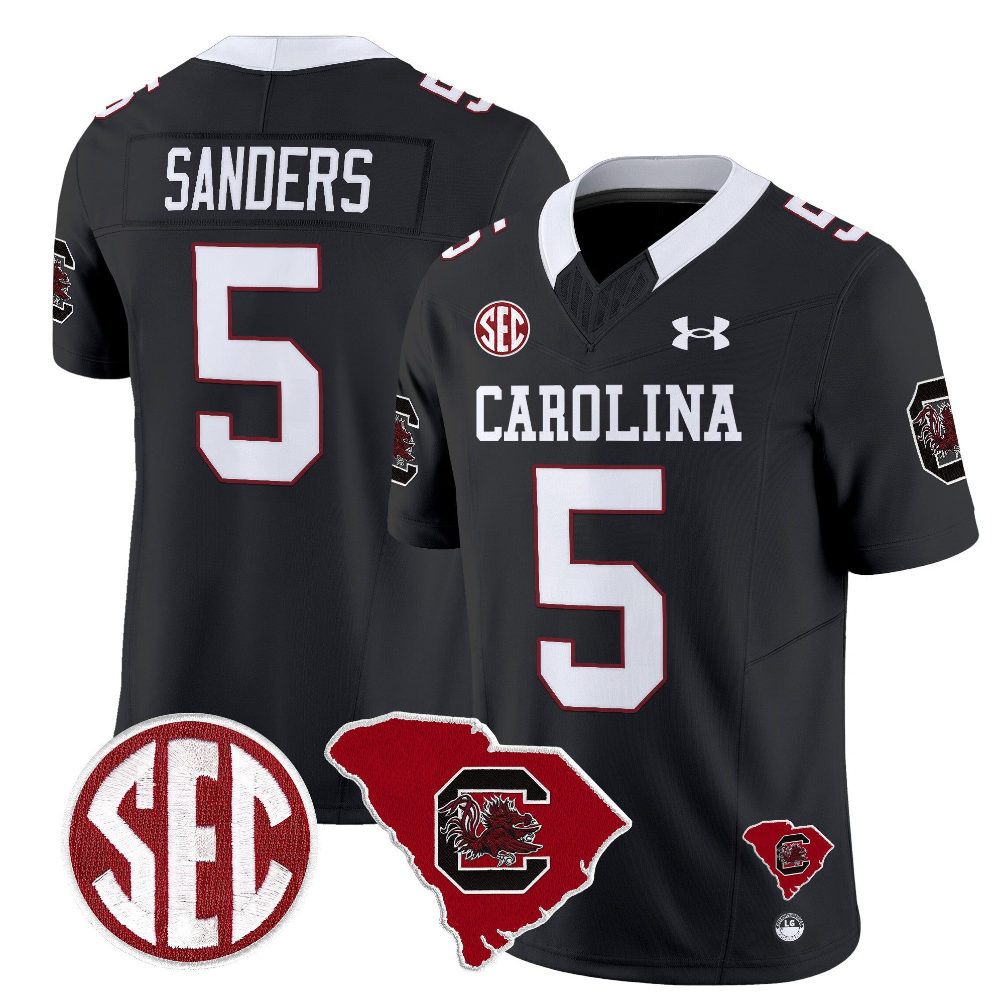 Men South Carolina Gamecocks 1980 Throwback Home Patch Vapor Limited Jersey - All Stitched