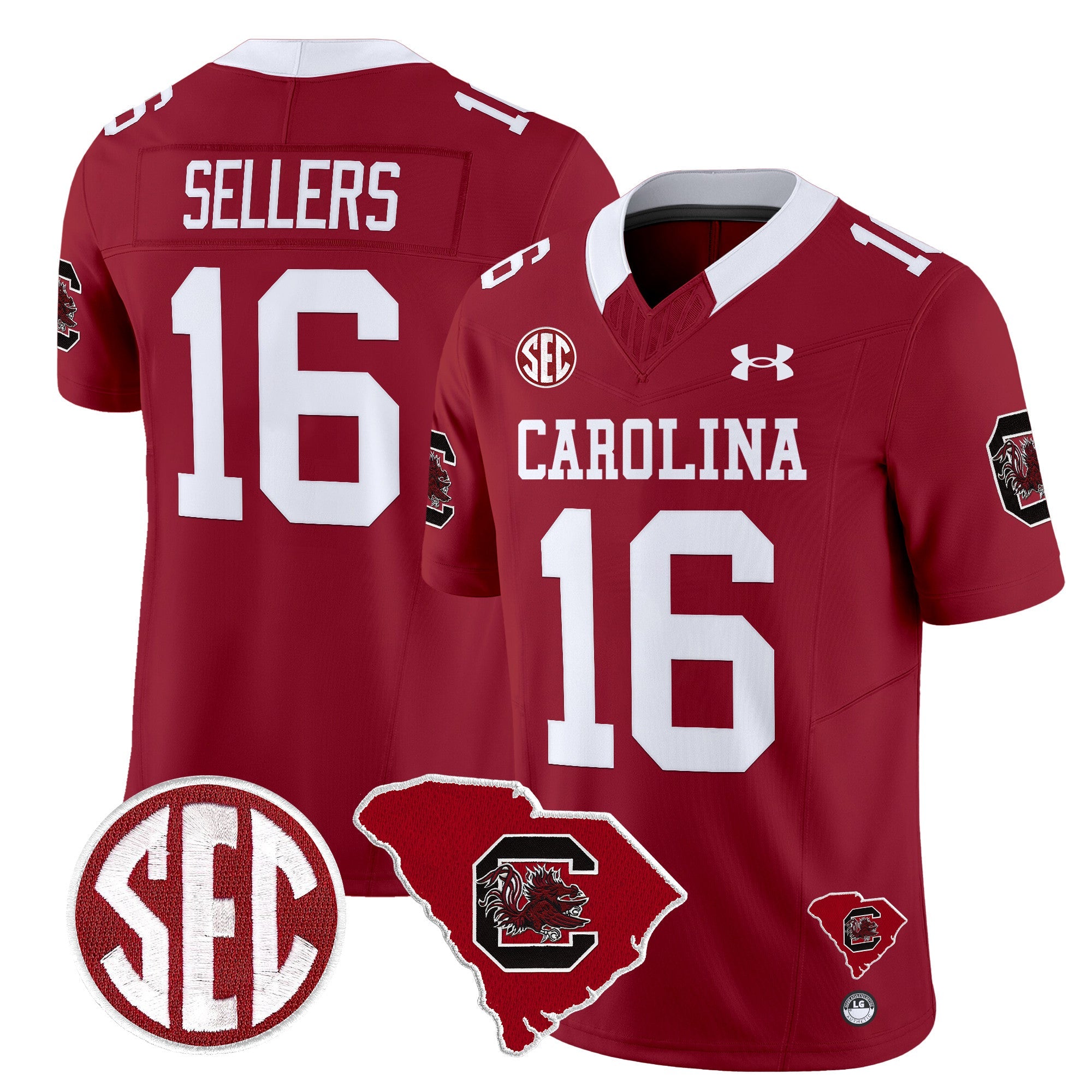 Men South Carolina Gamecocks 1980 Throwback Home Patch Vapor Limited Jersey - All Stitched