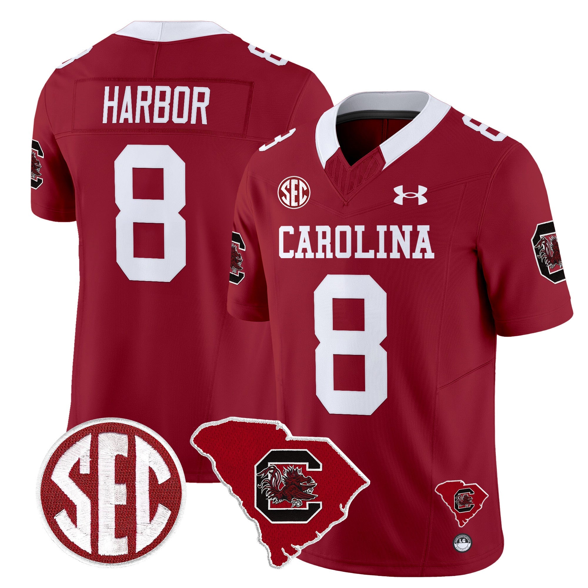 Men South Carolina Gamecocks 1980 Throwback Home Patch Vapor Limited Jersey - All Stitched