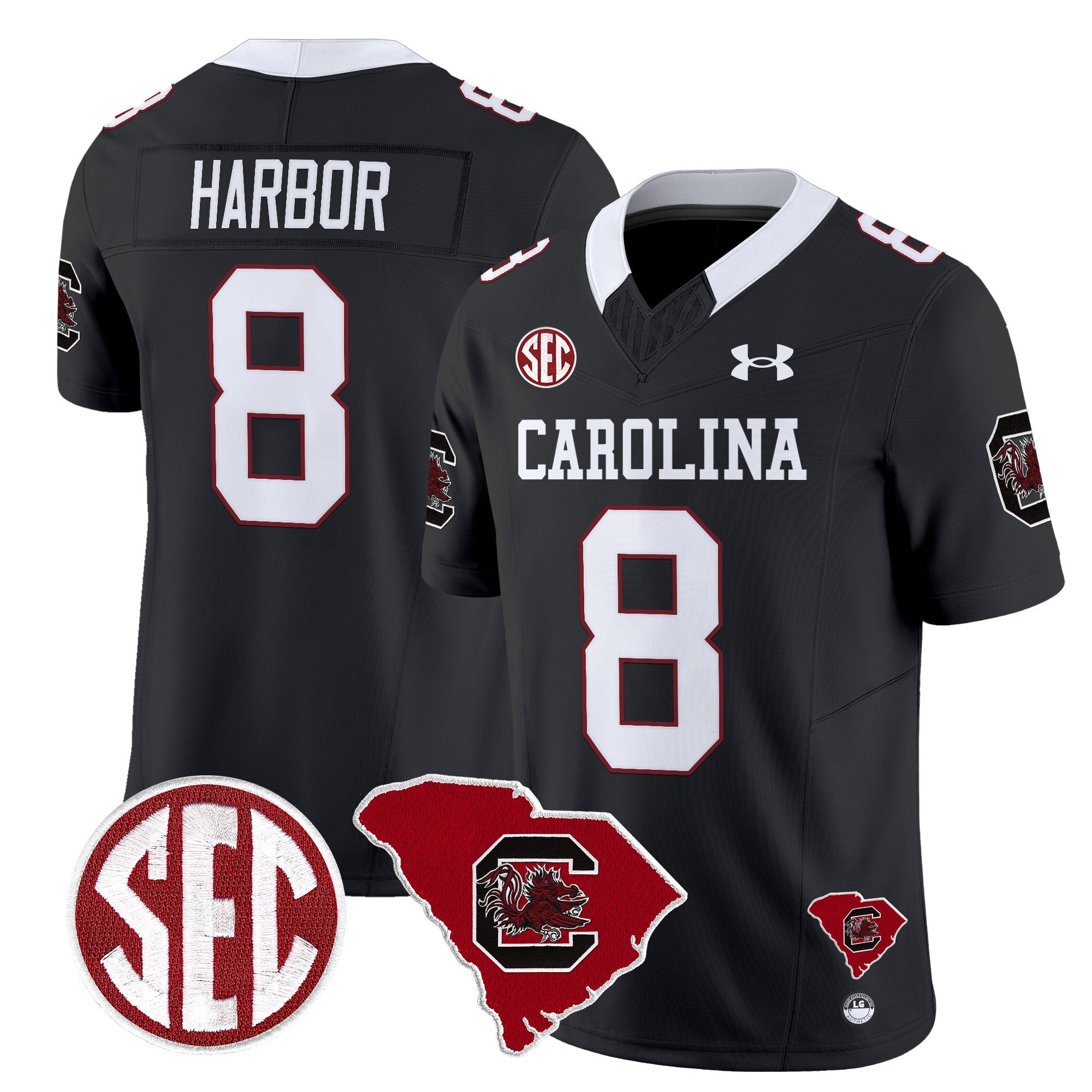 Men South Carolina Gamecocks 1980 Throwback Home Patch Vapor Limited Jersey - All Stitched