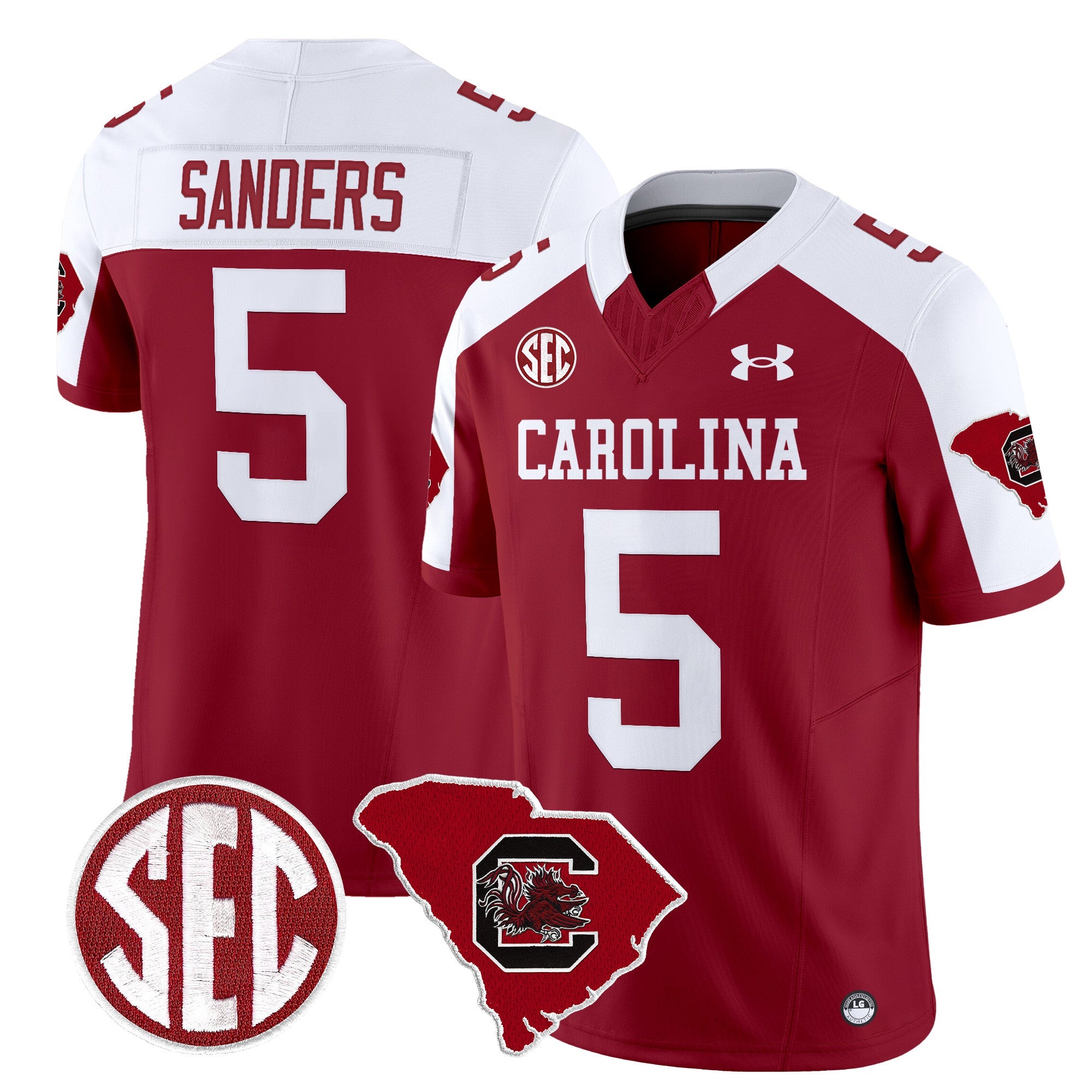 Men South Carolina Gamecocks 1980 Throwback Home Patch Vapor Limited Jersey - All Stitched