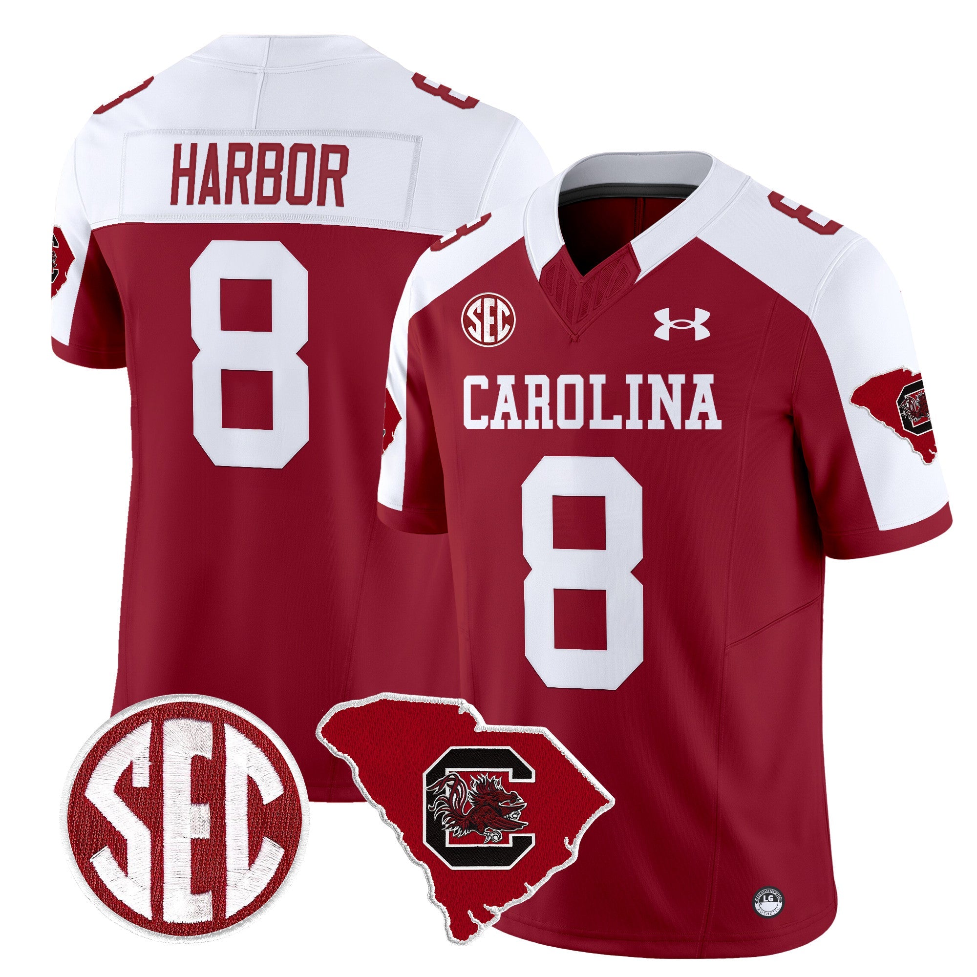Men South Carolina Gamecocks 1980 Throwback Home Patch Vapor Limited Jersey - All Stitched