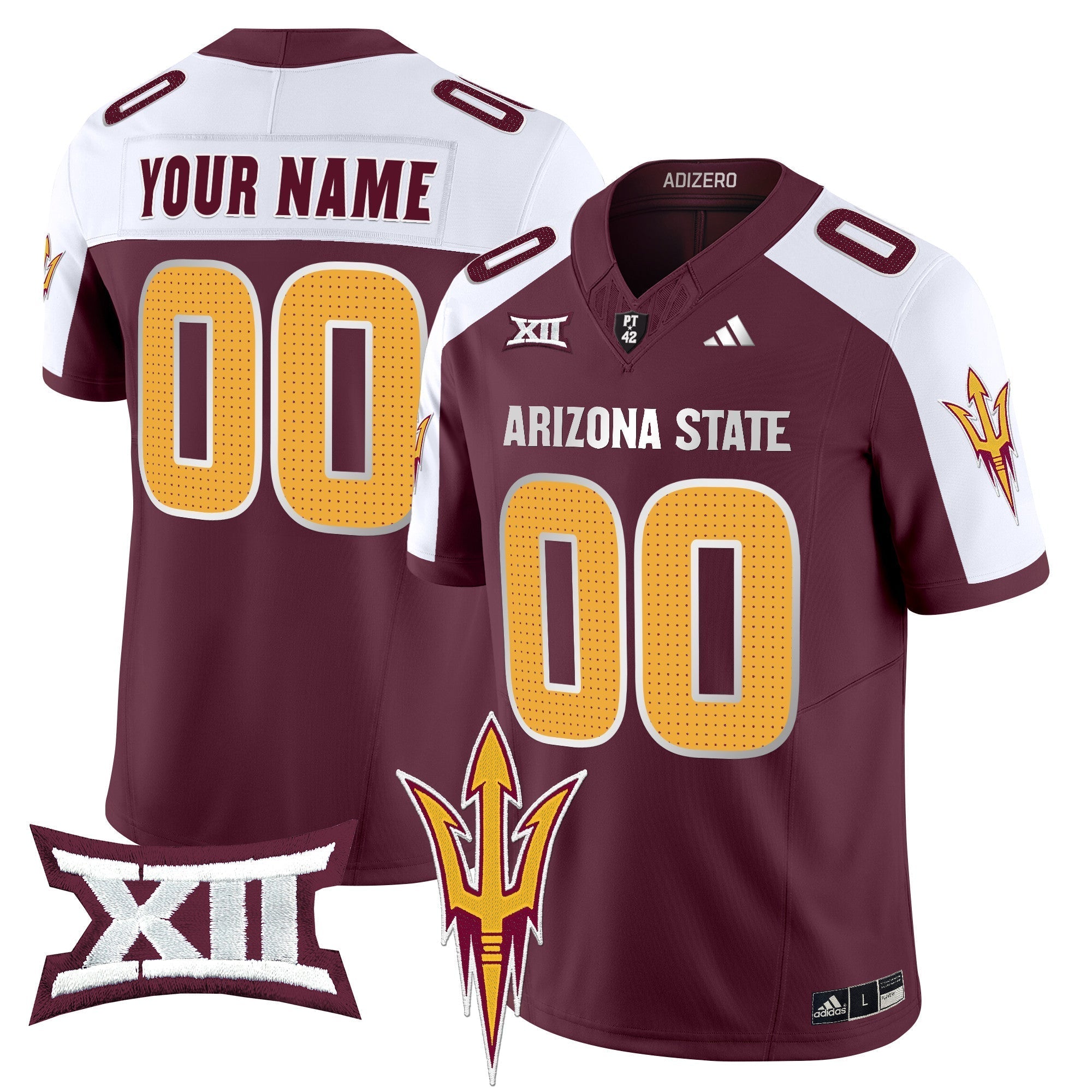 Custom Arizona State Sun Devils 2024 Vapor Limited Jersey V2 - All Stitched