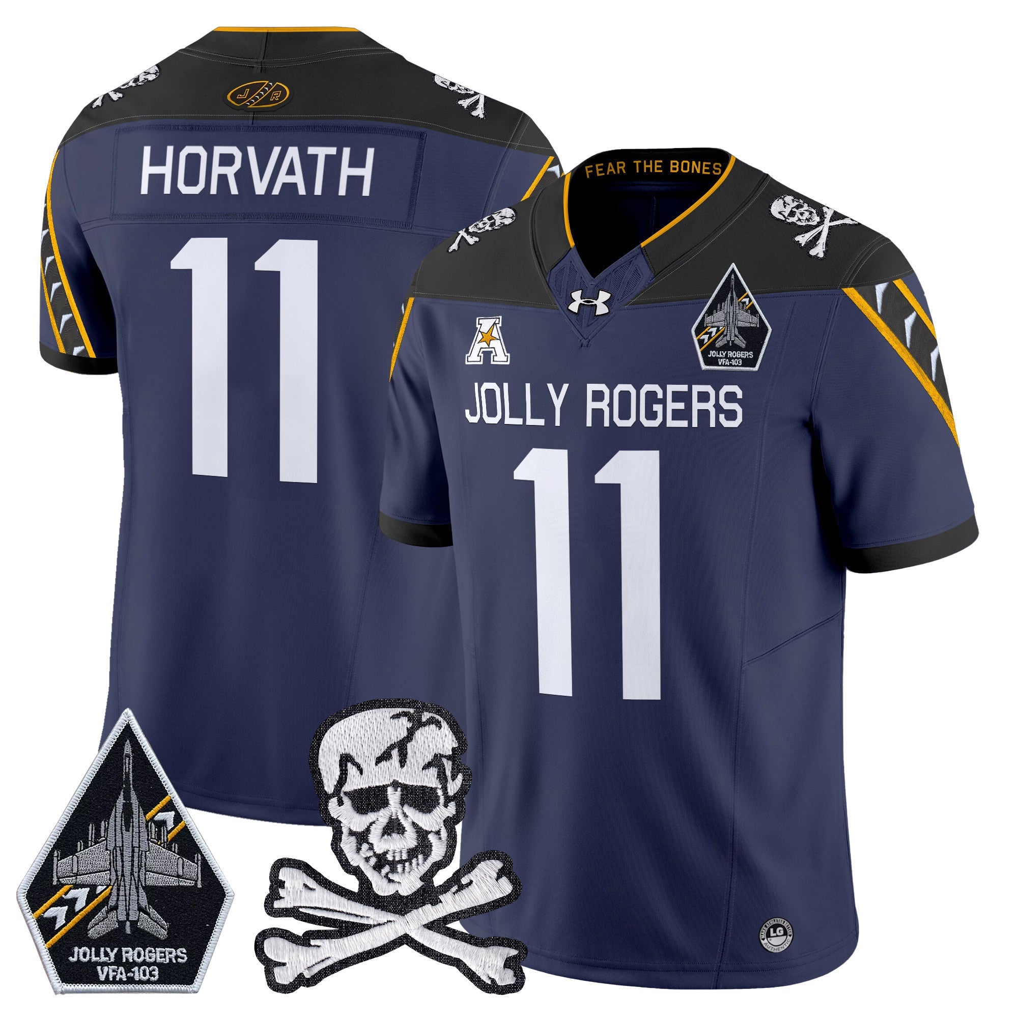 Men Navy Midshipmen 2024 Vapor Limited Jersey V5 - All Stitched