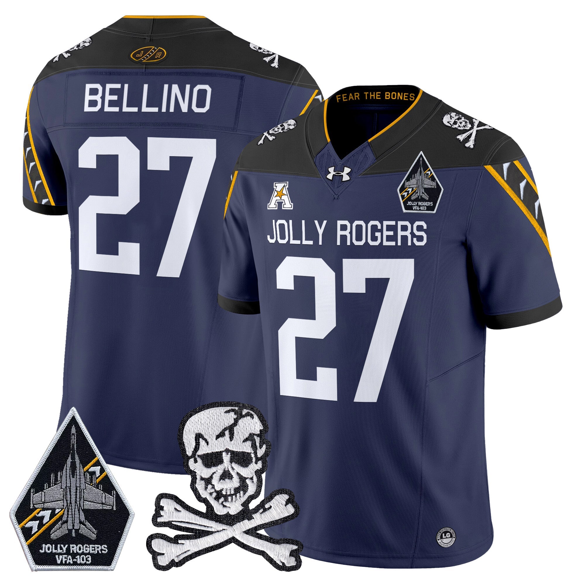 Men Navy Midshipmen 2024 Vapor Limited Jersey V5 - All Stitched