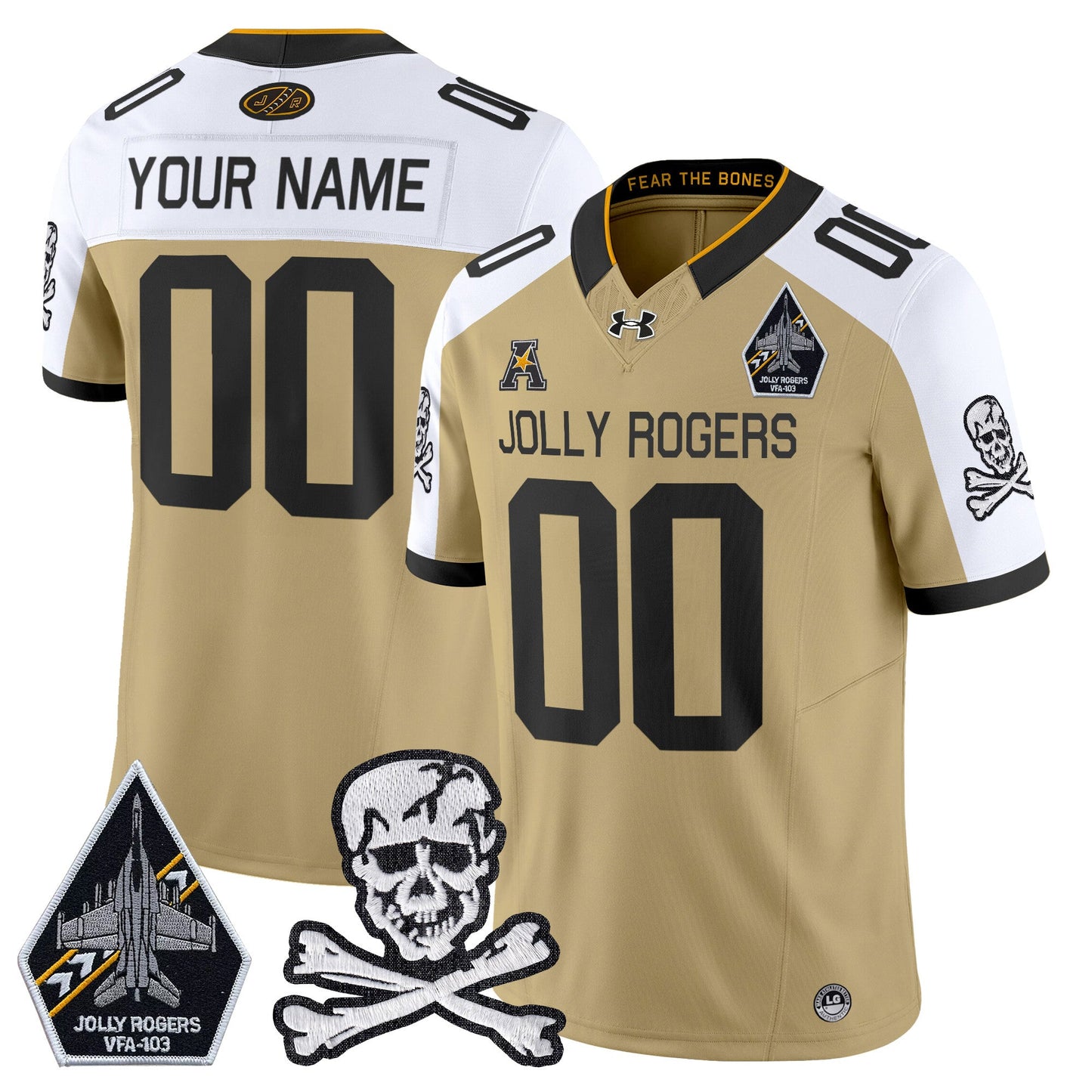 Custom Navy Midshipmen 2024 Vapor Limited Jersey V5 - All Stitched