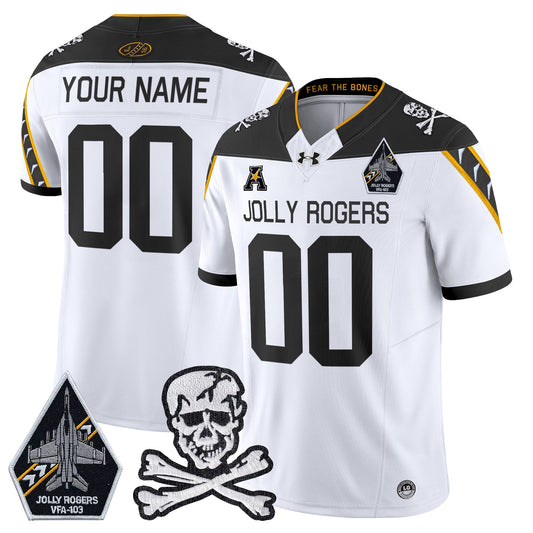 Custom Navy Midshipmen 2024 Vapor Limited Jersey V5 - All Stitched