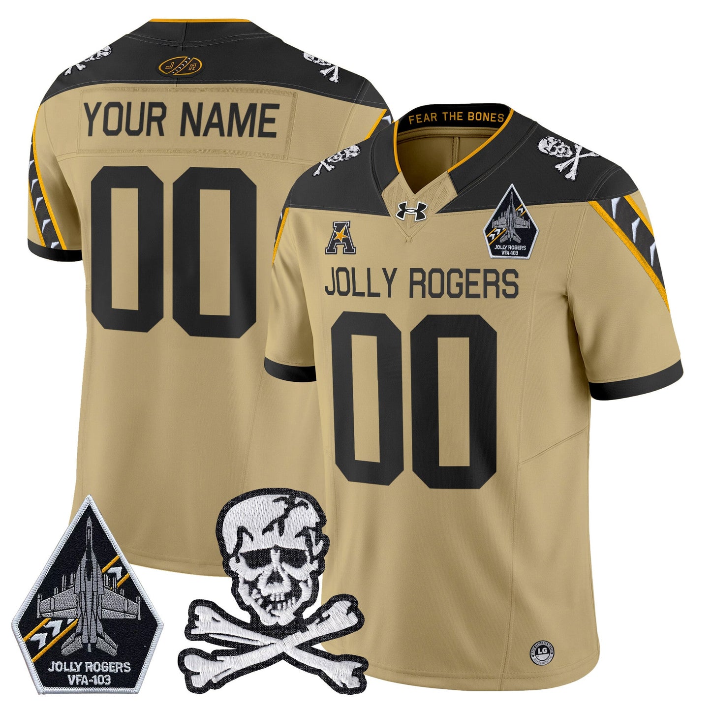 Custom Navy Midshipmen 2024 Vapor Limited Jersey V5 - All Stitched