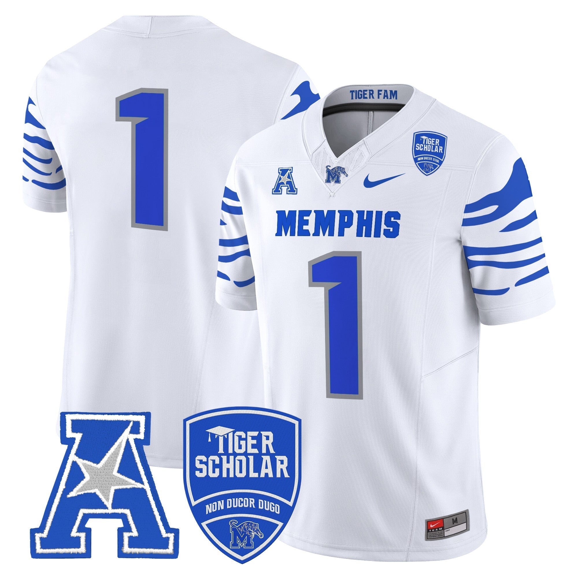 Memphis Tigers 2025 Vapor Limited Jersey - All Stitched