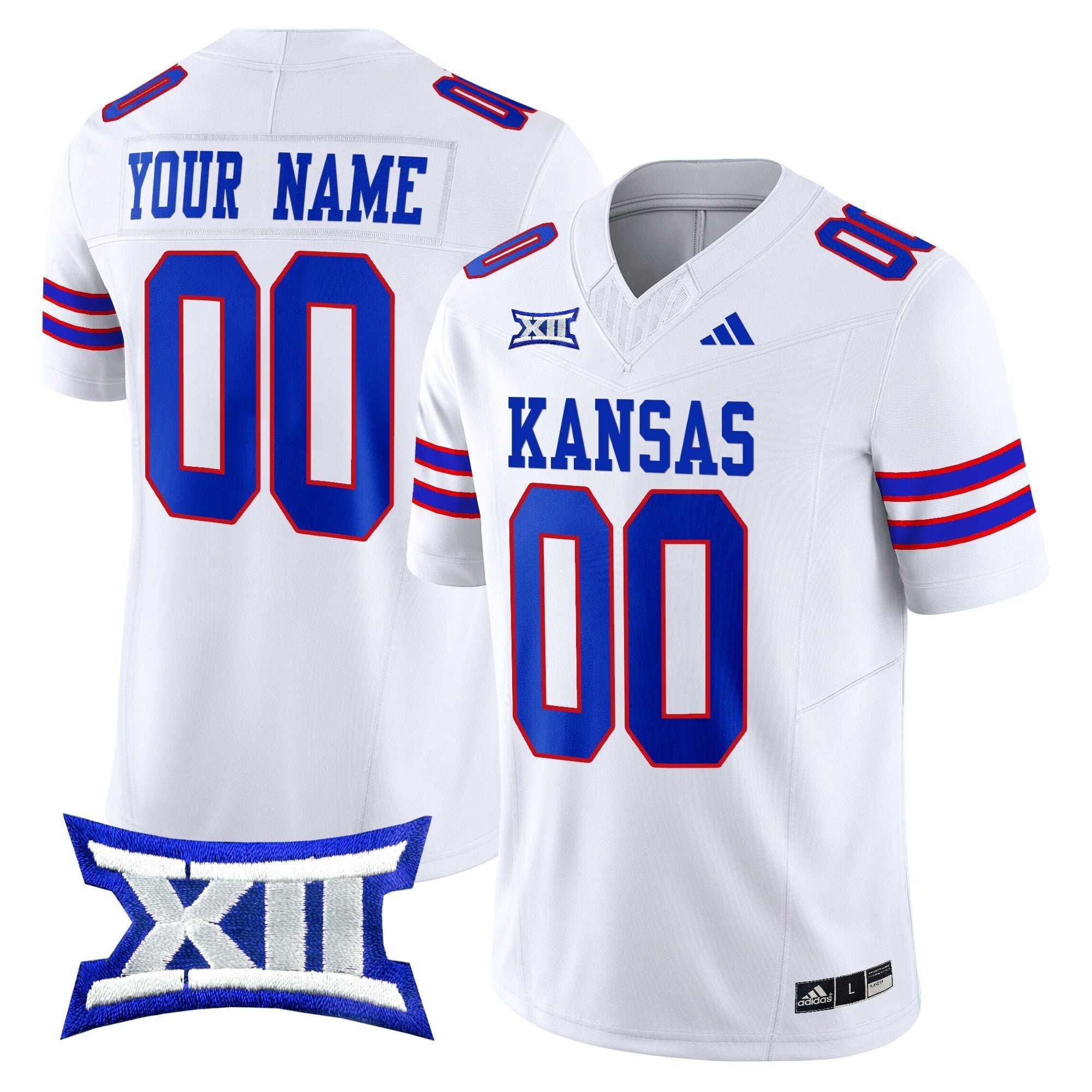 Custom Kansas Jayhawks 2024 Vapor Limited Jersey V2 - All Stitched