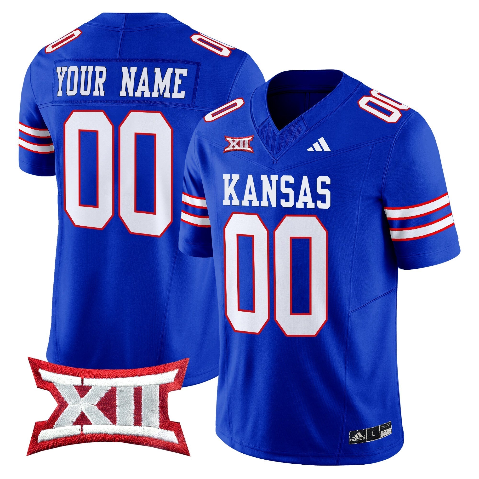 Custom Kansas Jayhawks 2024 Vapor Limited Jersey V2 - All Stitched