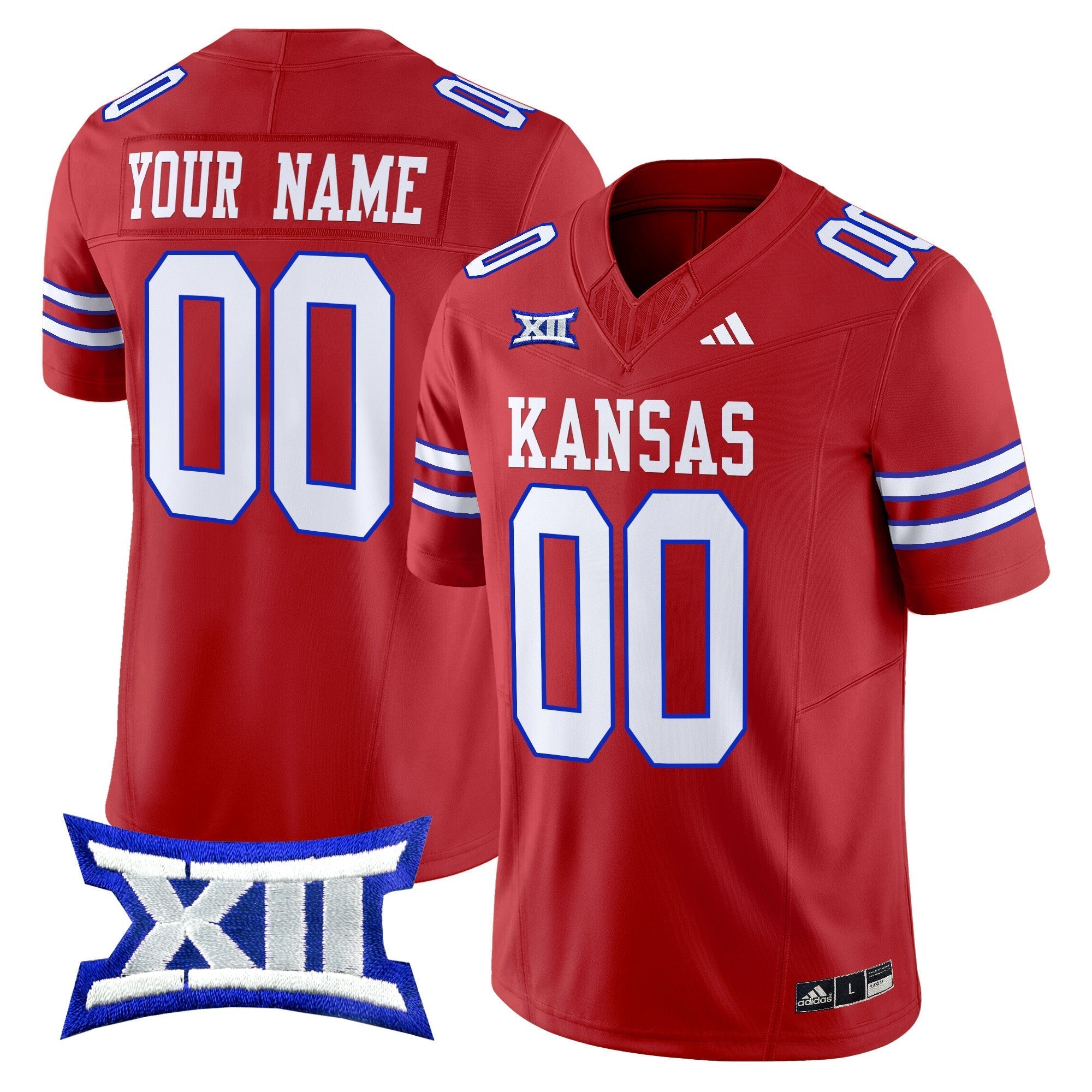 Custom Kansas Jayhawks 2024 Vapor Limited Jersey V2 - All Stitched