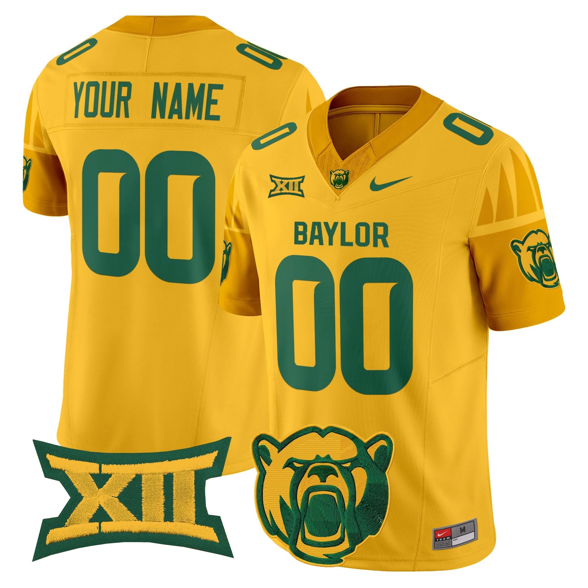 Custom Baylor Bears Jersey Name, Number 2025 Vapor Limited V2 - All Stitched
