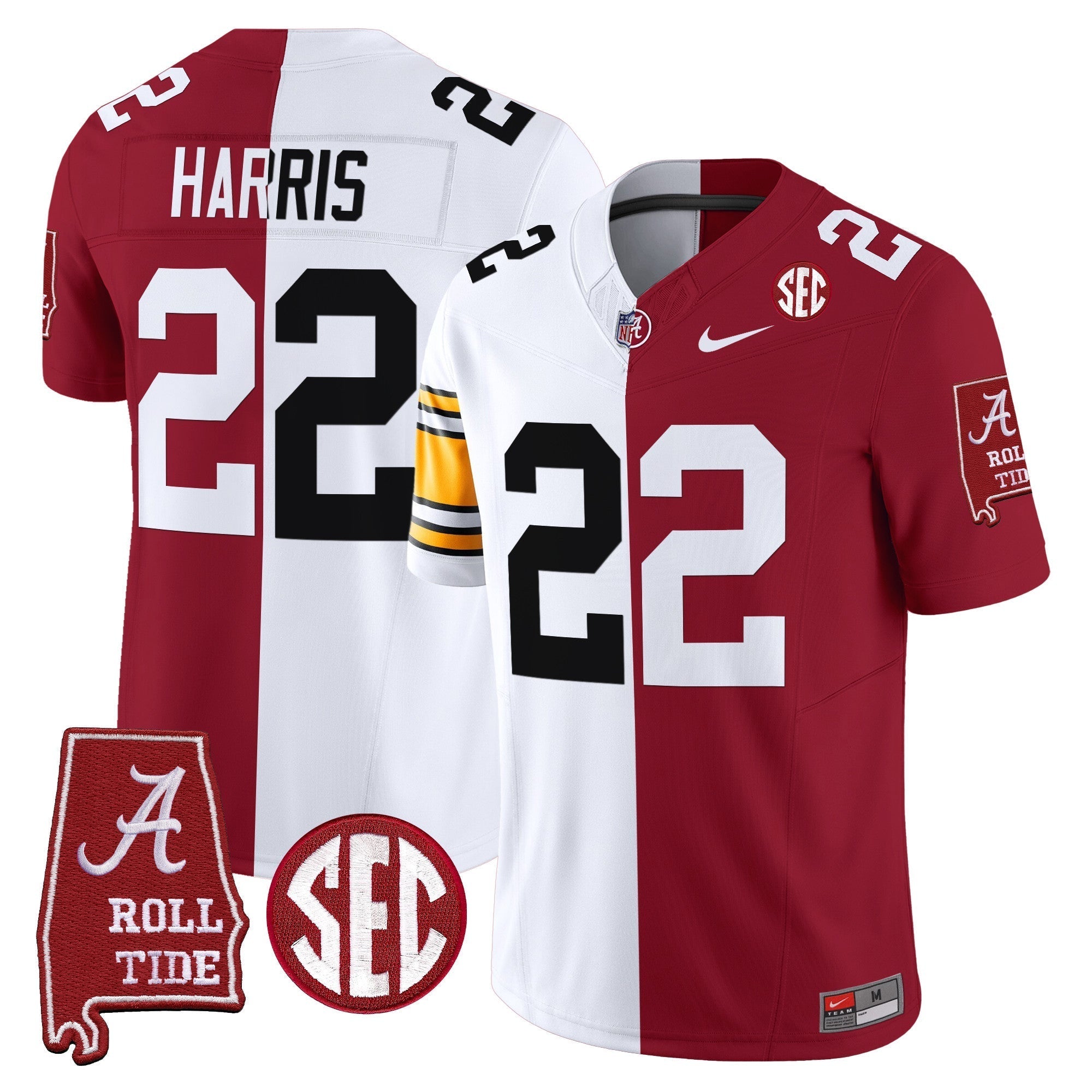 Men Alabama Crimson Tide Split Vapor Limited Jersey - All Stitched