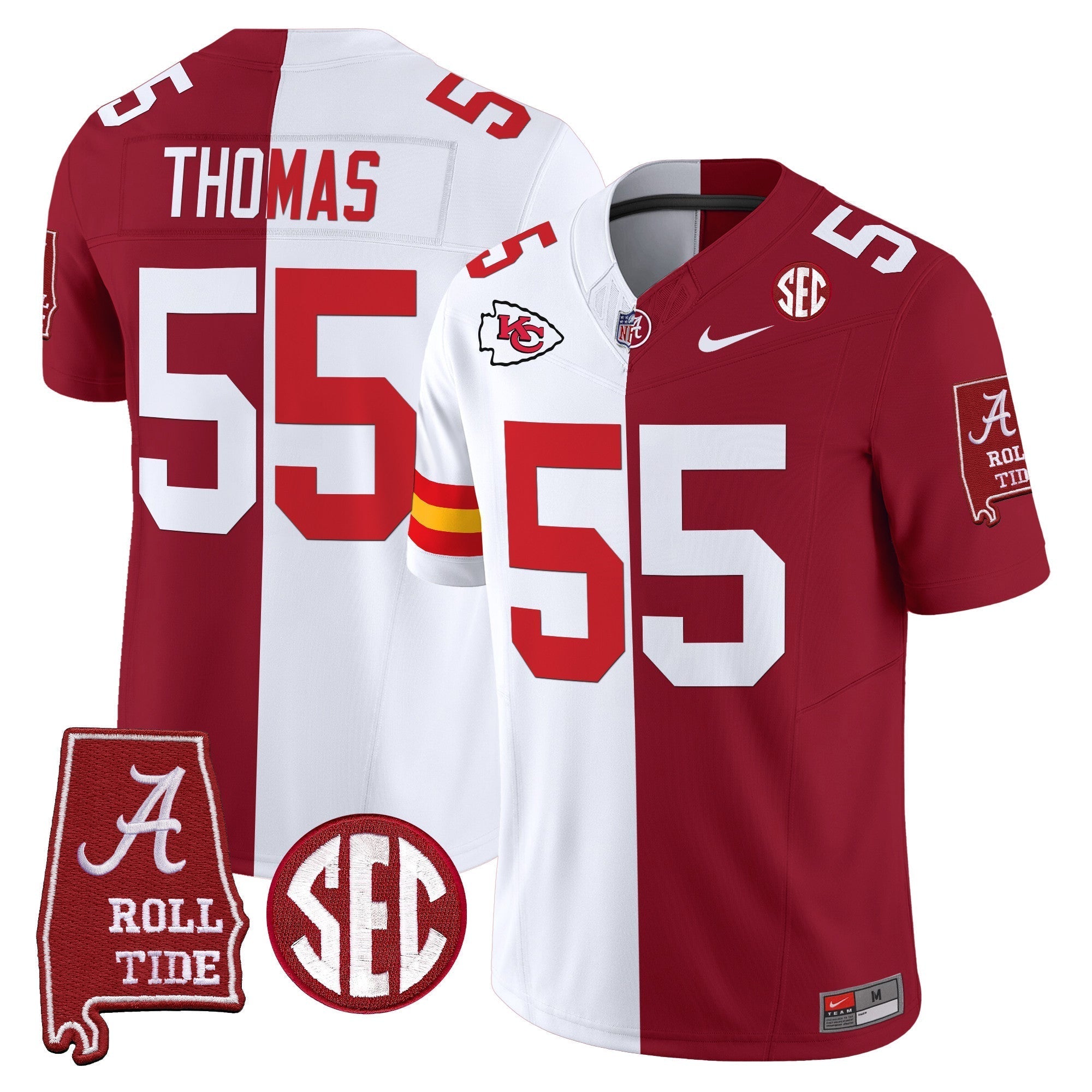 Men Alabama Crimson Tide Split Vapor Limited Jersey - All Stitched