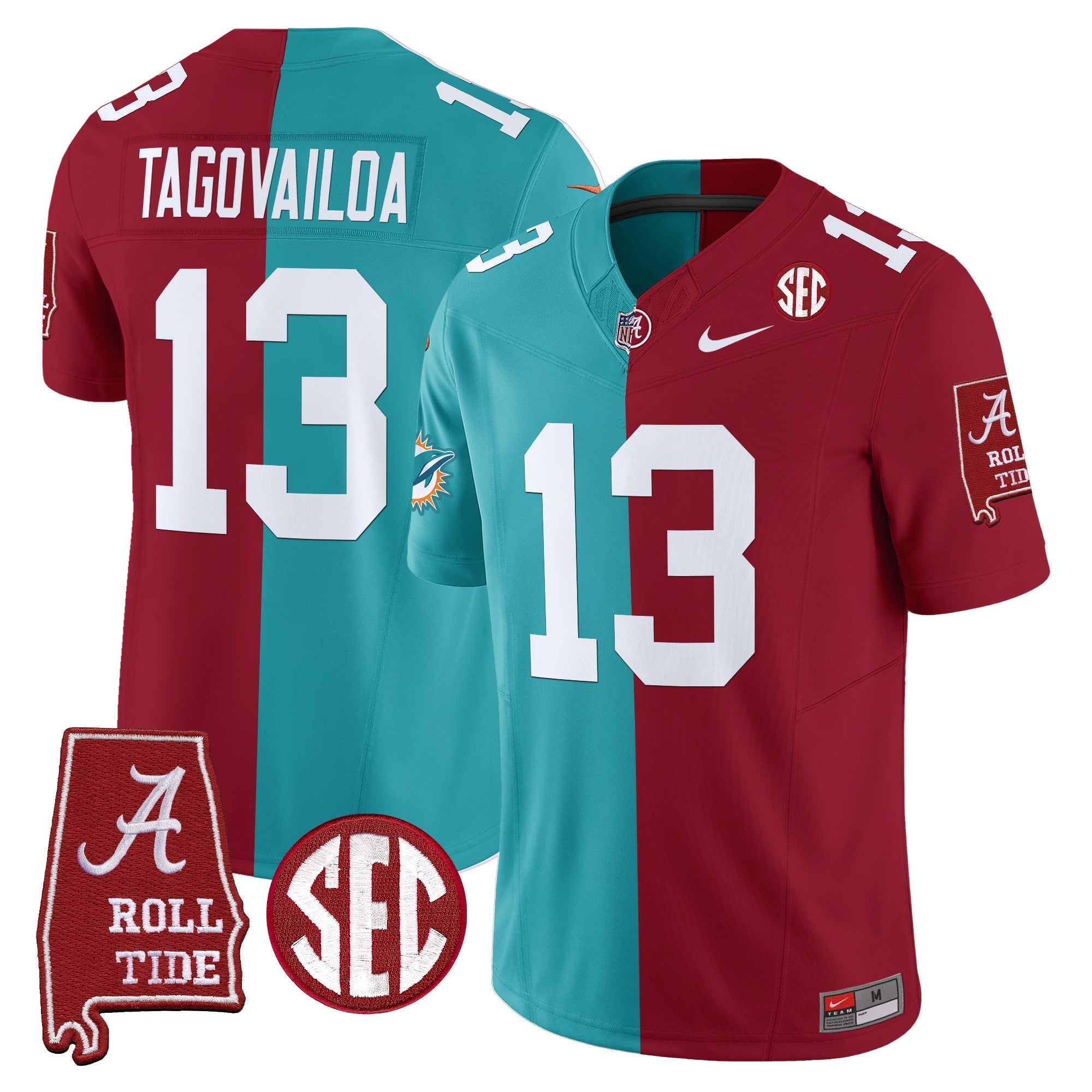 Men Alabama Crimson Tide Split Vapor Limited Jersey - All Stitched
