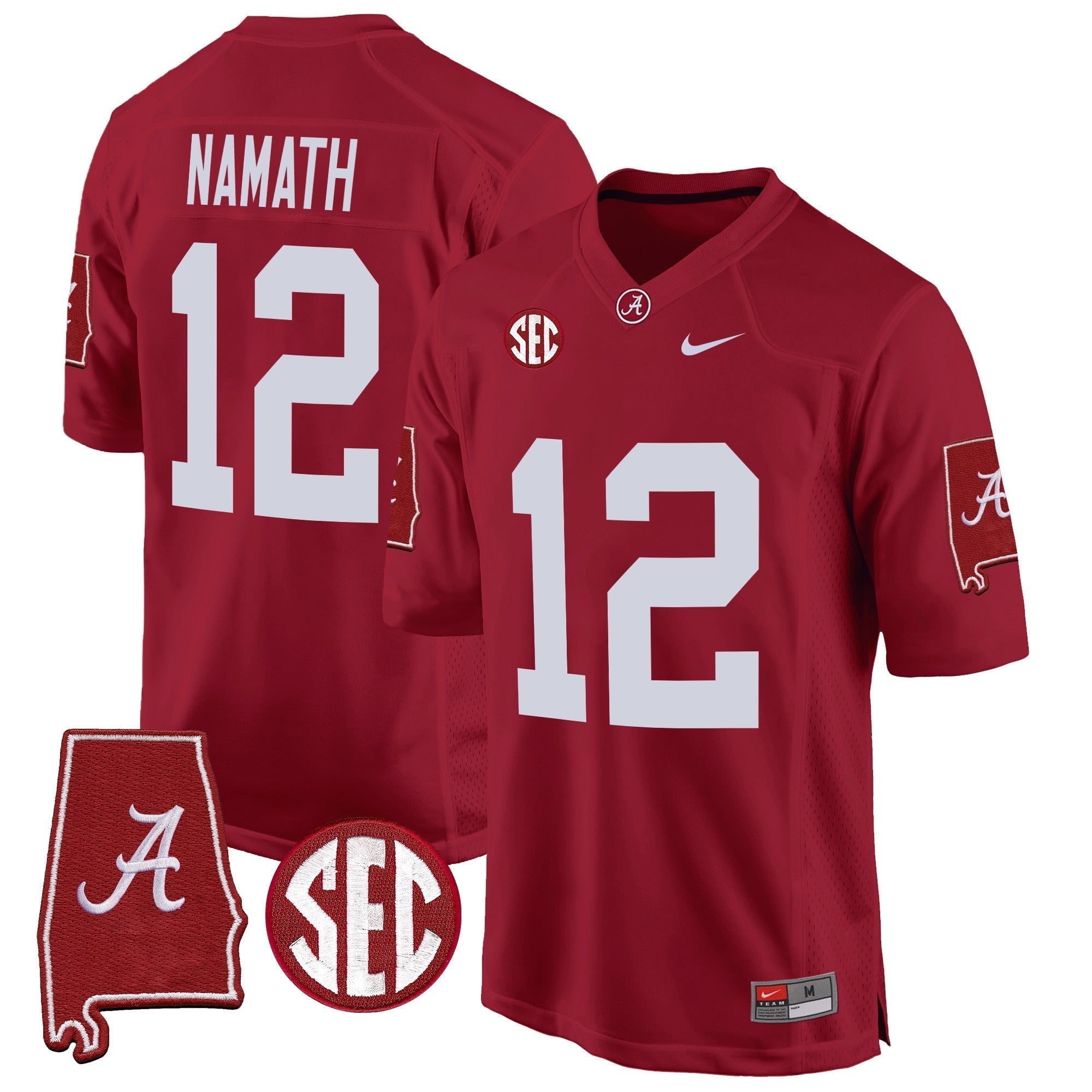 Men Alabama Crimson Tide 2024 Alabama Map Patch Game Jersey - All Stitched